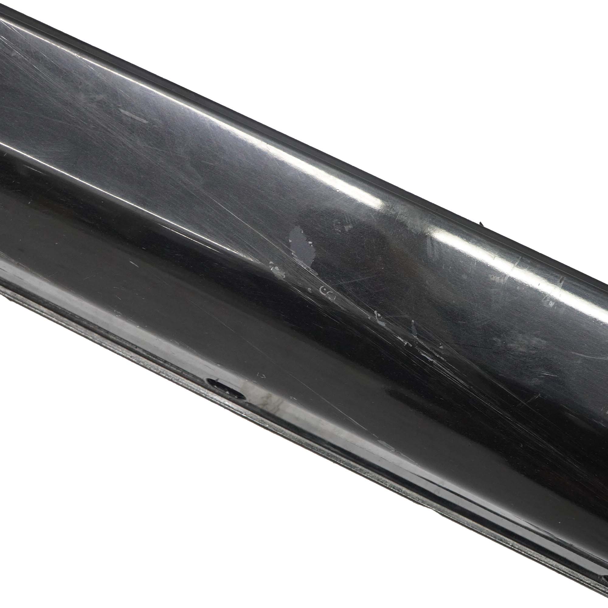 Mercedes W204 Side Skirt Cover Door Sill Panel Left N/S Obsidian Black - 197