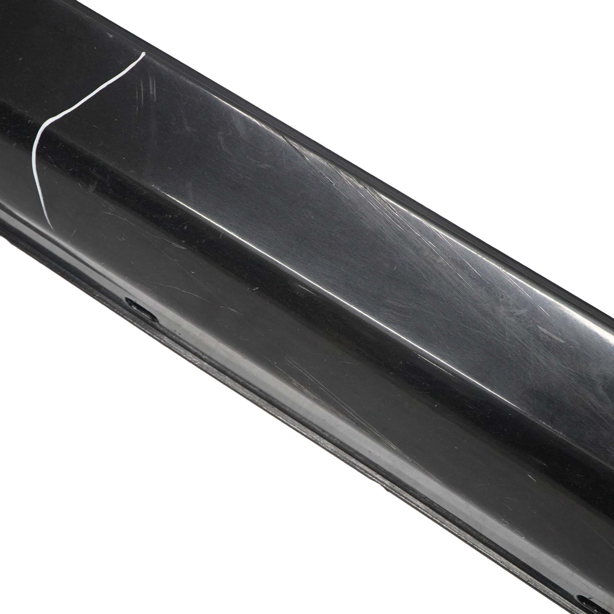 Mercedes W204 Side Skirt Cover Door Sill Panel Left N/S Obsidian Black - 197