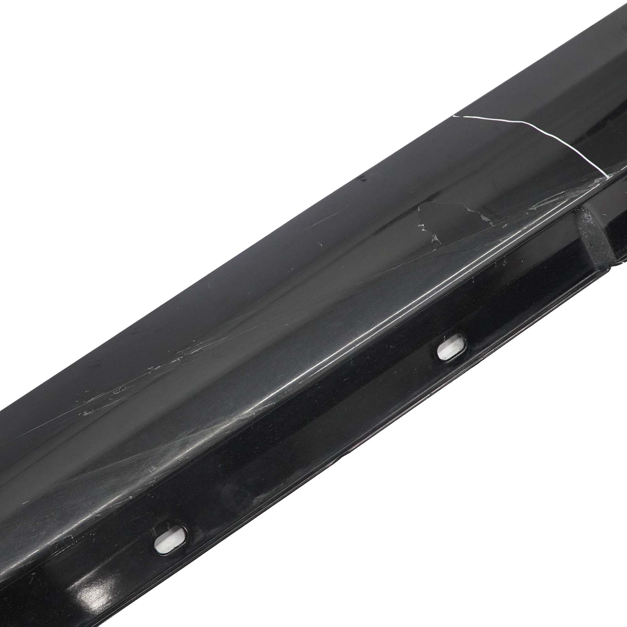 Mercedes W204 Side Skirt Cover Door Sill Panel Left N/S Obsidian Black - 197