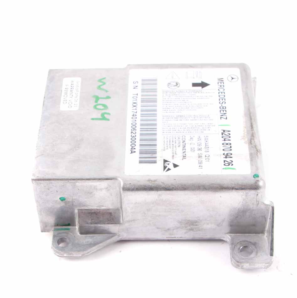 Mercedes W204 Airbag Modul Steuergerät SRS Sensor ECU A2048709426