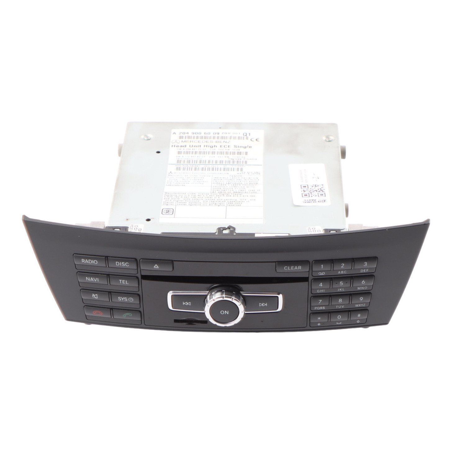 Mercedes W204 Navigation CD Spieler Radio Stereo Sat Nav Hauptgerät A2049006009