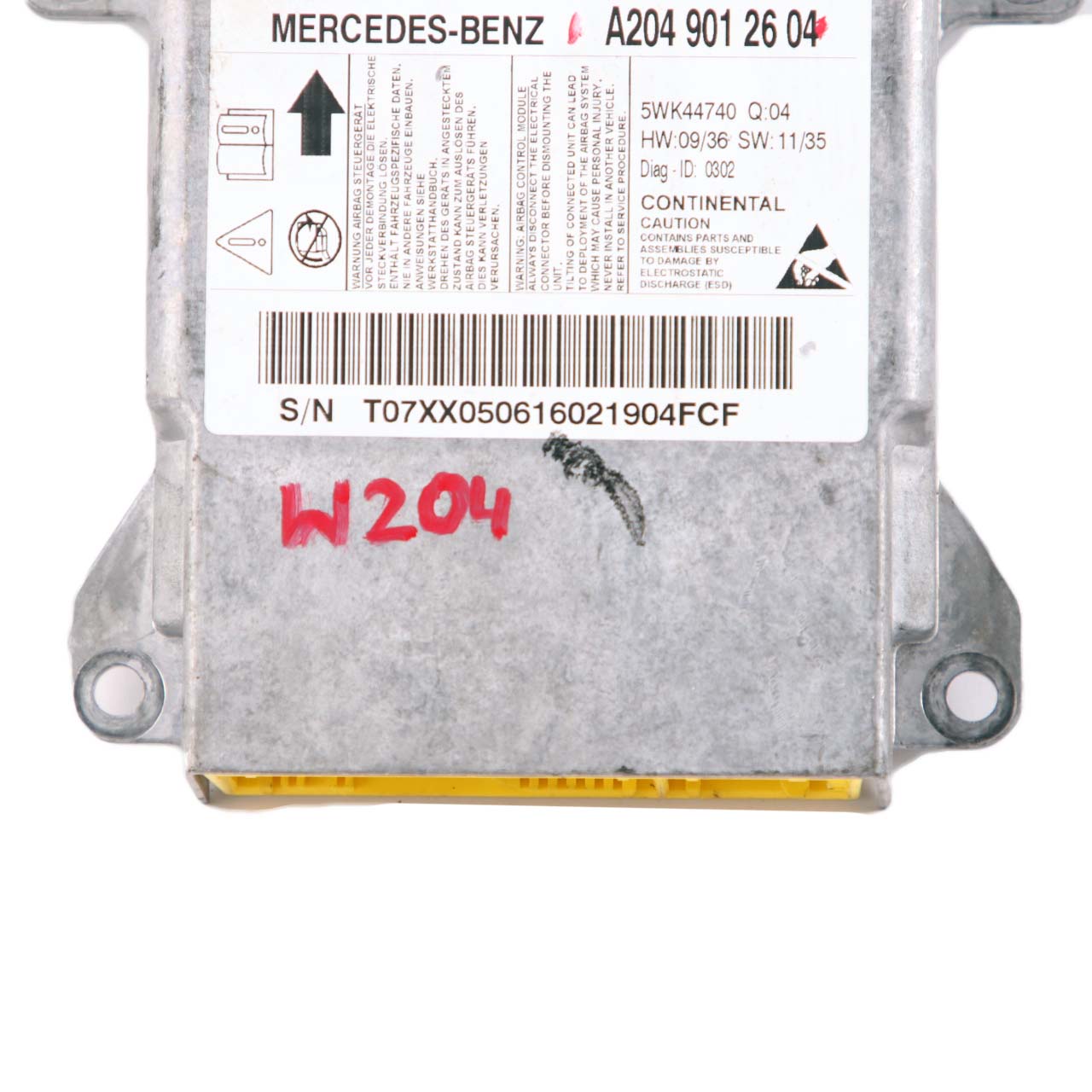 Mercedes W204 Parksteuergerät Modul ECU A2049012604