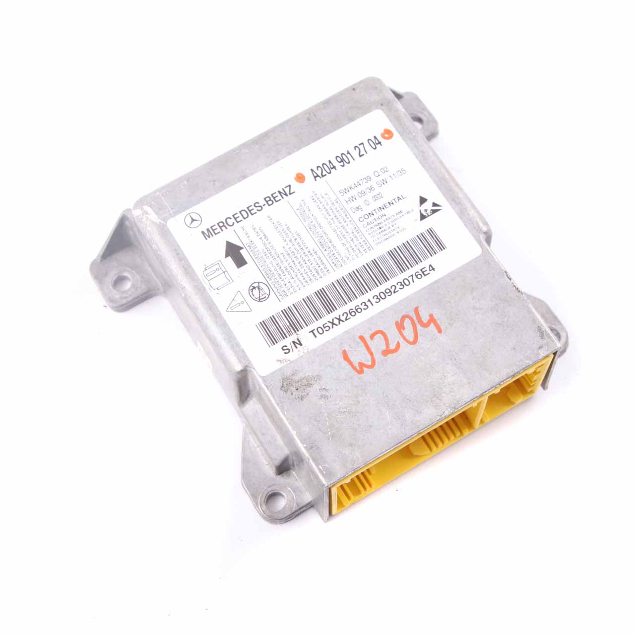 Mercedes W204 ECU Steuergerät Crash Impact Sensor Modul Airbag A2049012704