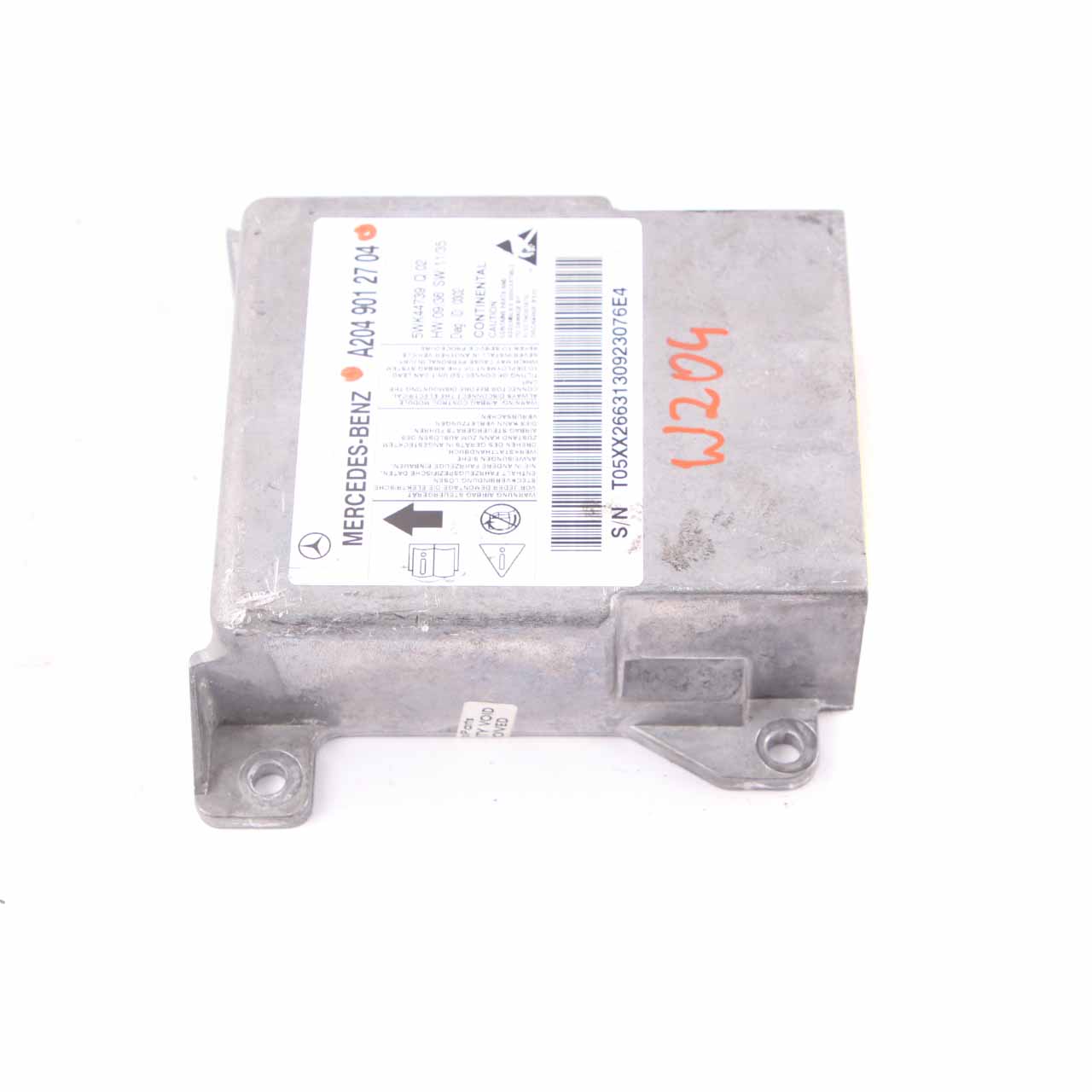 Mercedes W204 ECU Steuergerät Crash Impact Sensor Modul Airbag A2049012704