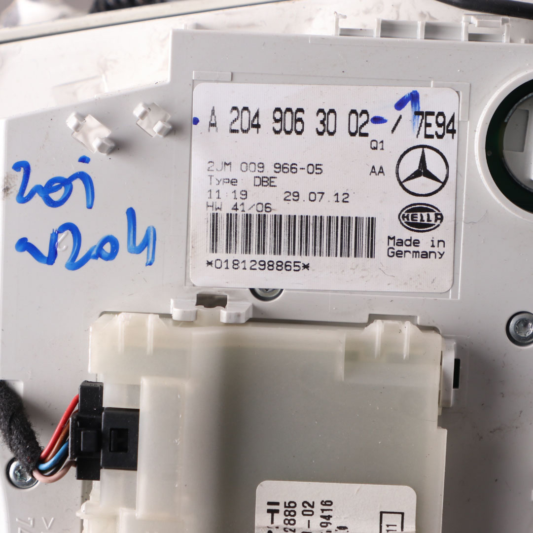 Dachleuchte Mercedes W204 C207 Inenleuchte Frontblende Schalter Grau A2049063002