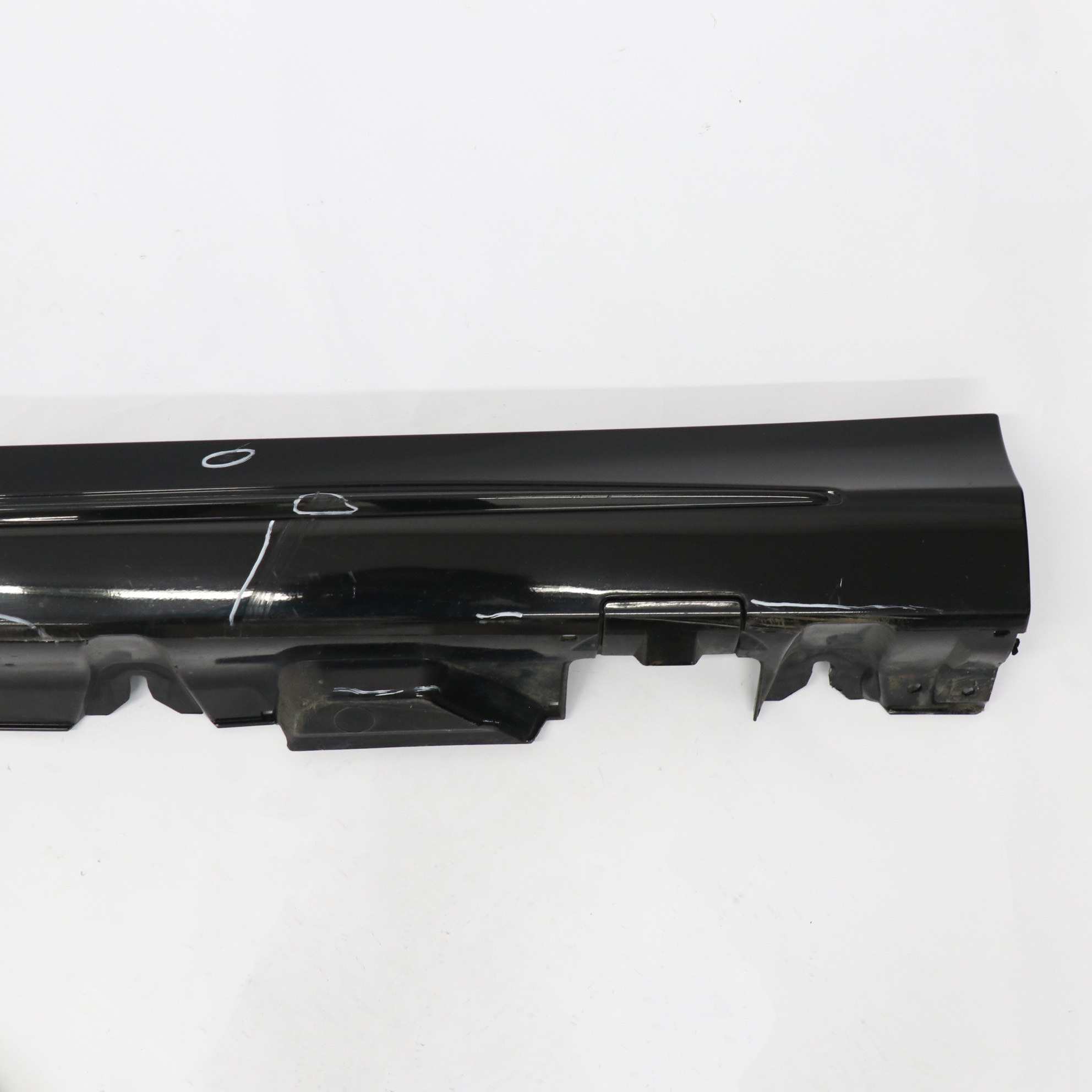 Mercedes W205 Side Skirt Left N/S Door Sill Cover Obsidian Black Metallic - 197