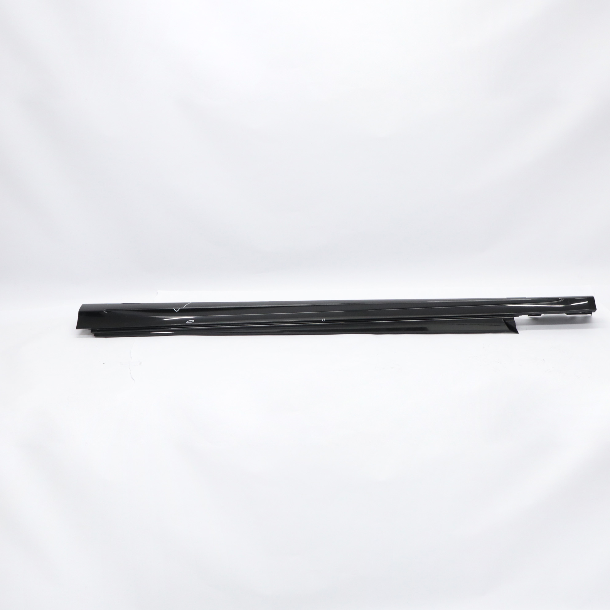 Mercedes W205 Side Skirt Left N/S Door Sill Cover Obsidian Black Metallic - 197