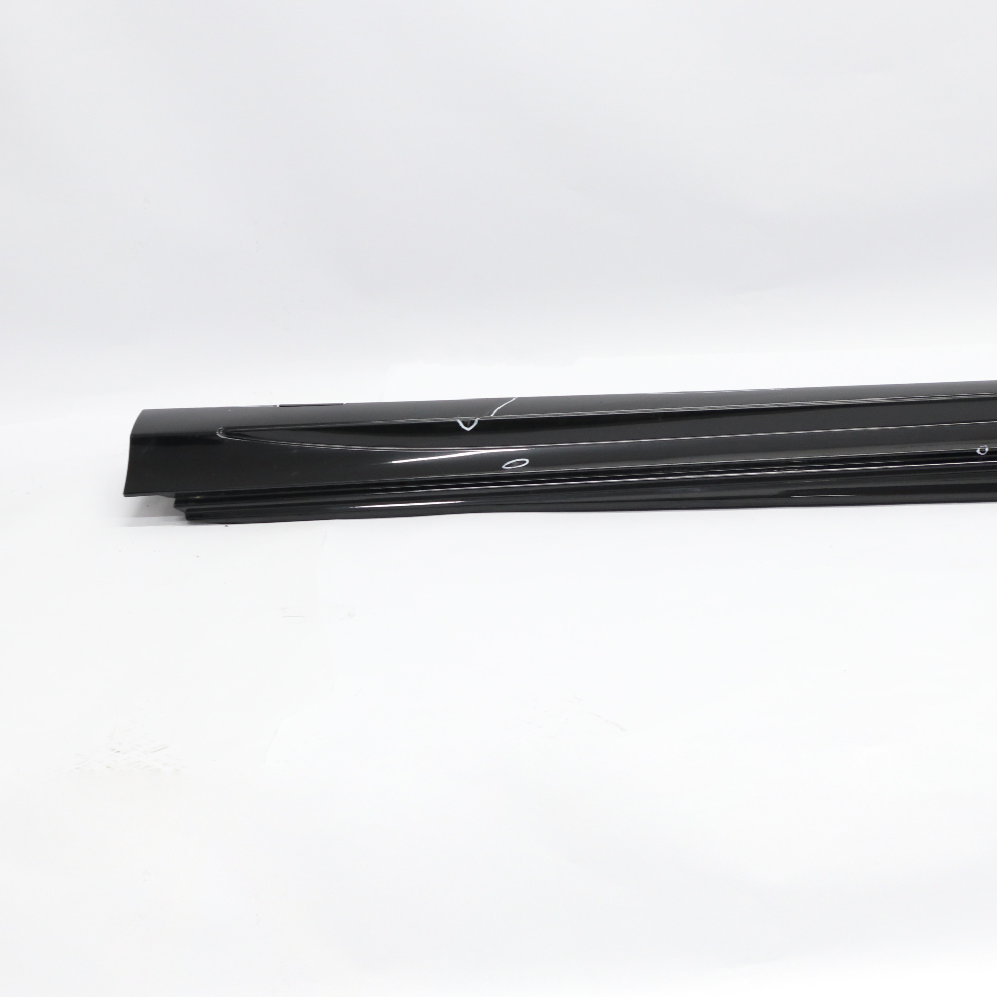 Mercedes W205 Side Skirt Left N/S Door Sill Cover Obsidian Black Metallic - 197