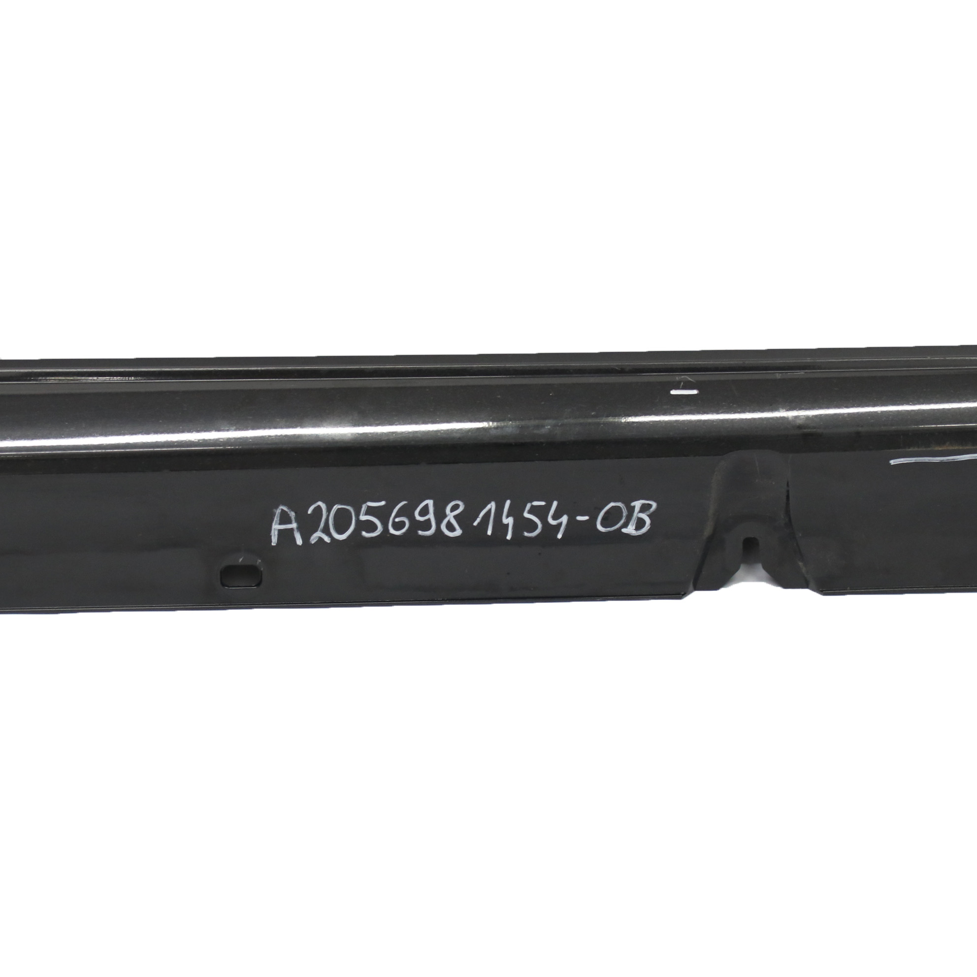 Mercedes W205 Side Skirt Right O/S Door Sill Cover Obsidian Black Metallic - 197