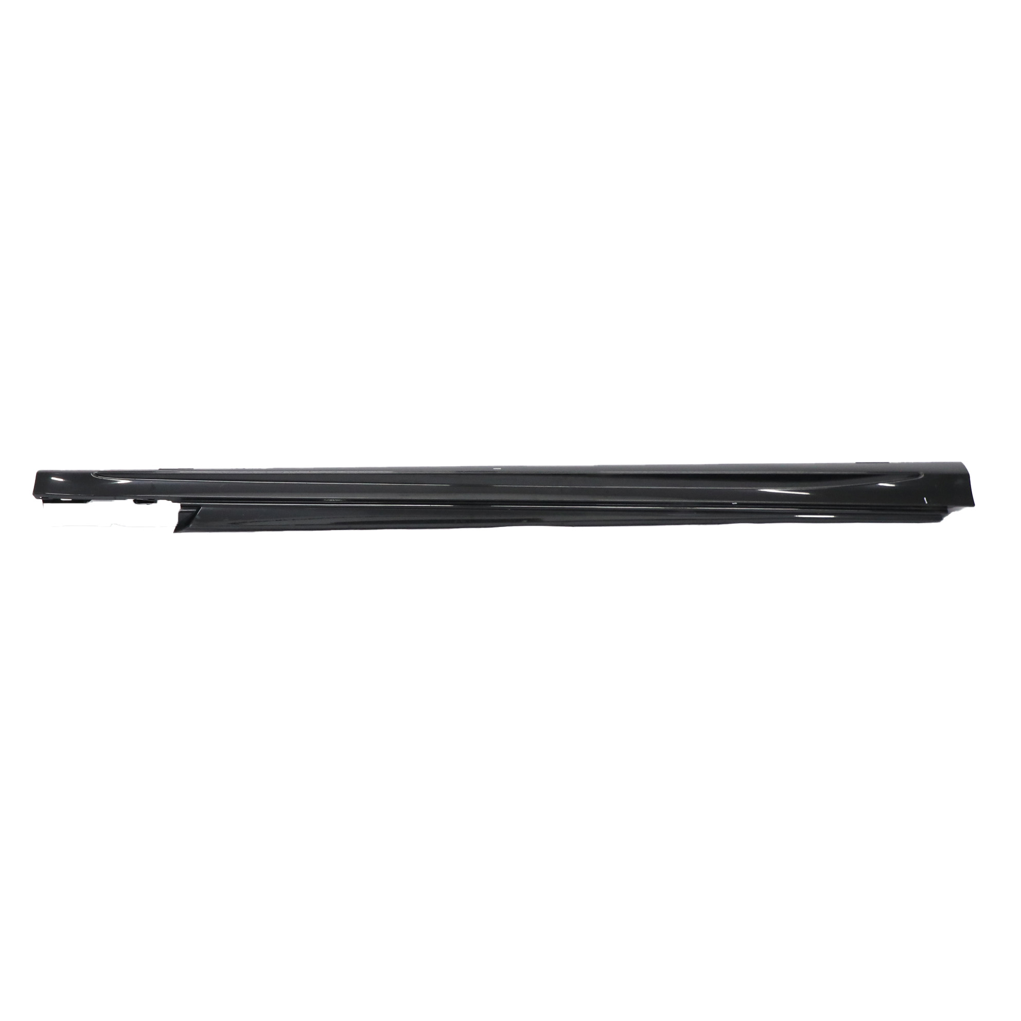 Mercedes W205 Side Skirt Right O/S Door Sill Cover Obsidian Black Metallic - 197