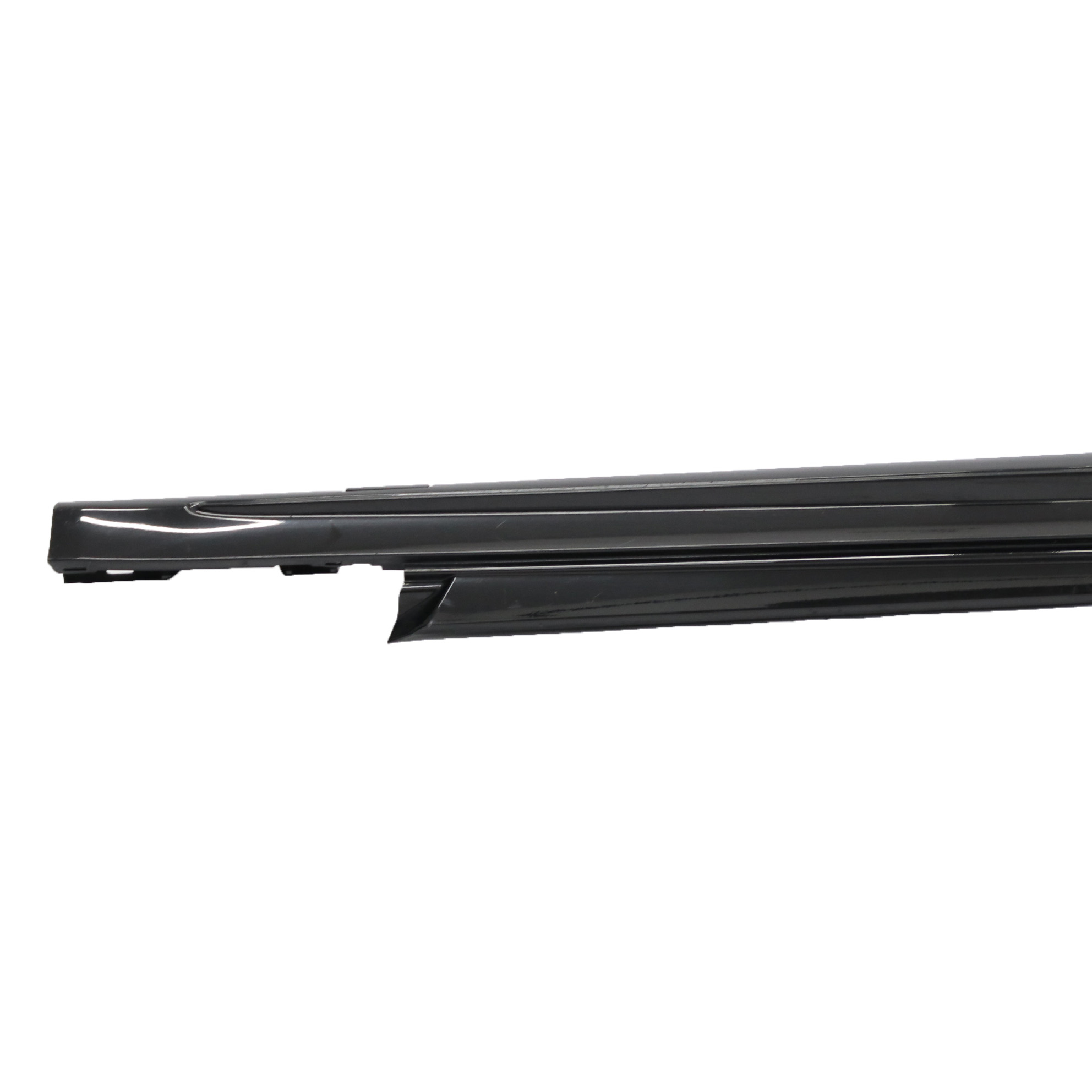 Mercedes W205 Side Skirt Right O/S Door Sill Cover Obsidian Black Metallic - 197