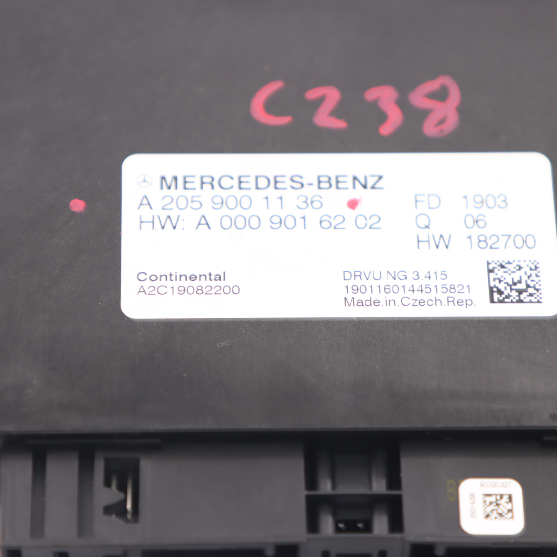 Modul Mercedes C238 Fahrzeugdynamisches Getriebe Steuerungs Modul A2059001136