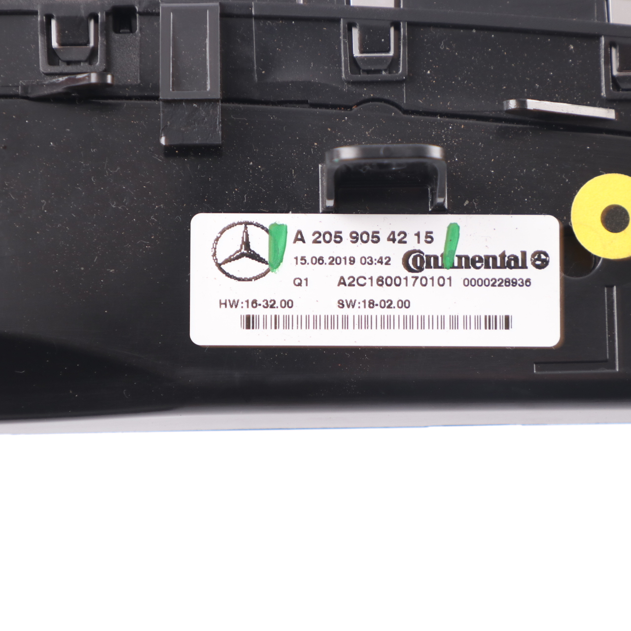 Schalter Mercedes W205 Klimaautomatik Heizgerät Gebläsepaneel A2059054215