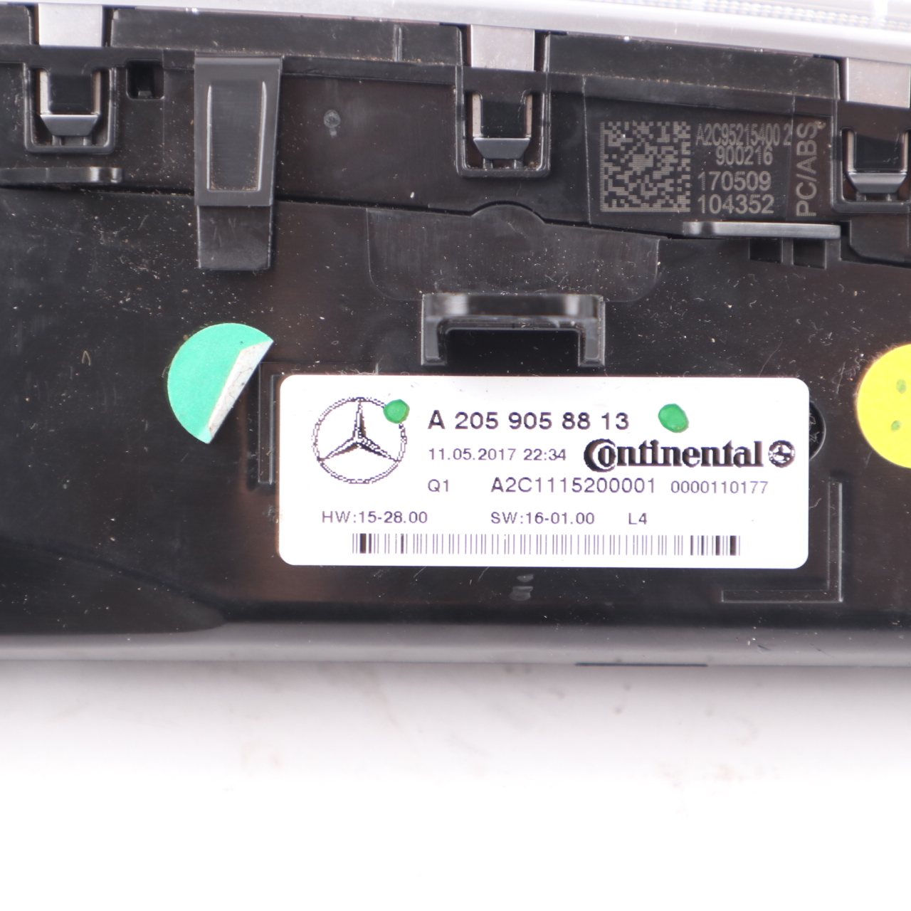 Klimatisierungspanel Mercedes W205 C253 Klimaanlagenschalter A2059058813