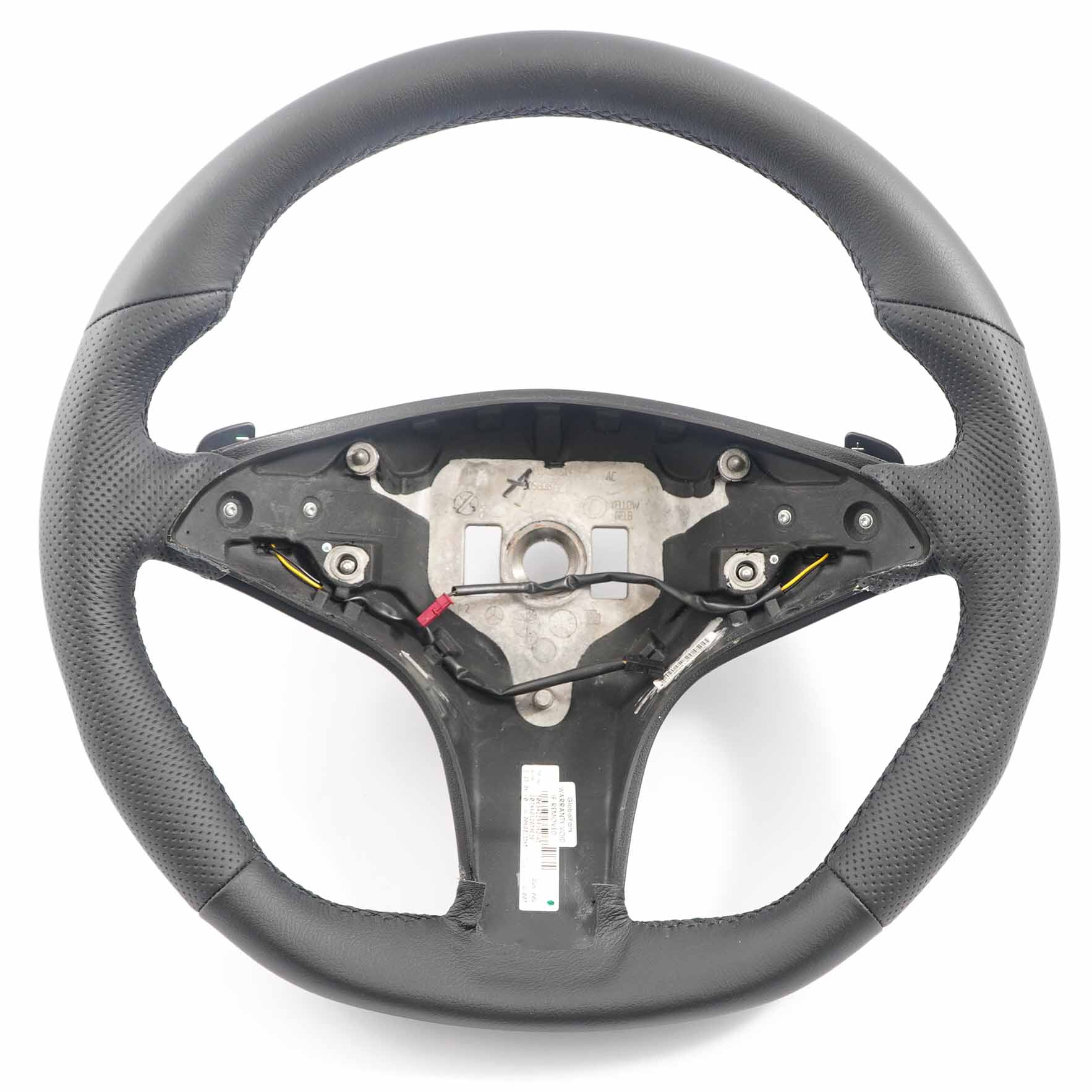 Steering Wheel Mercedes W212 NEW Black Leather with Black Threads Paddle Shift