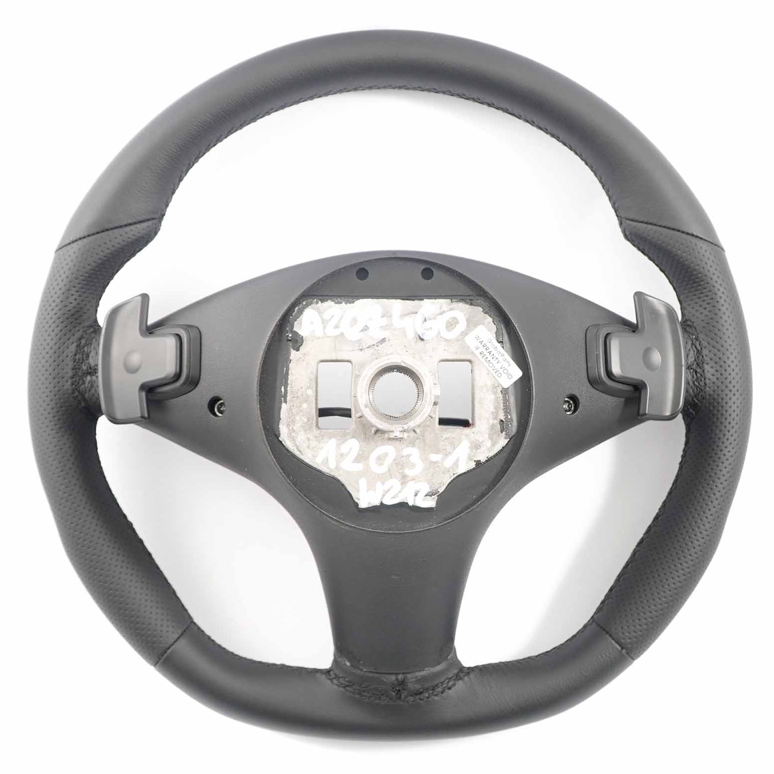 Steering Wheel Mercedes W212 NEW Black Leather with Black Threads Paddle Shift