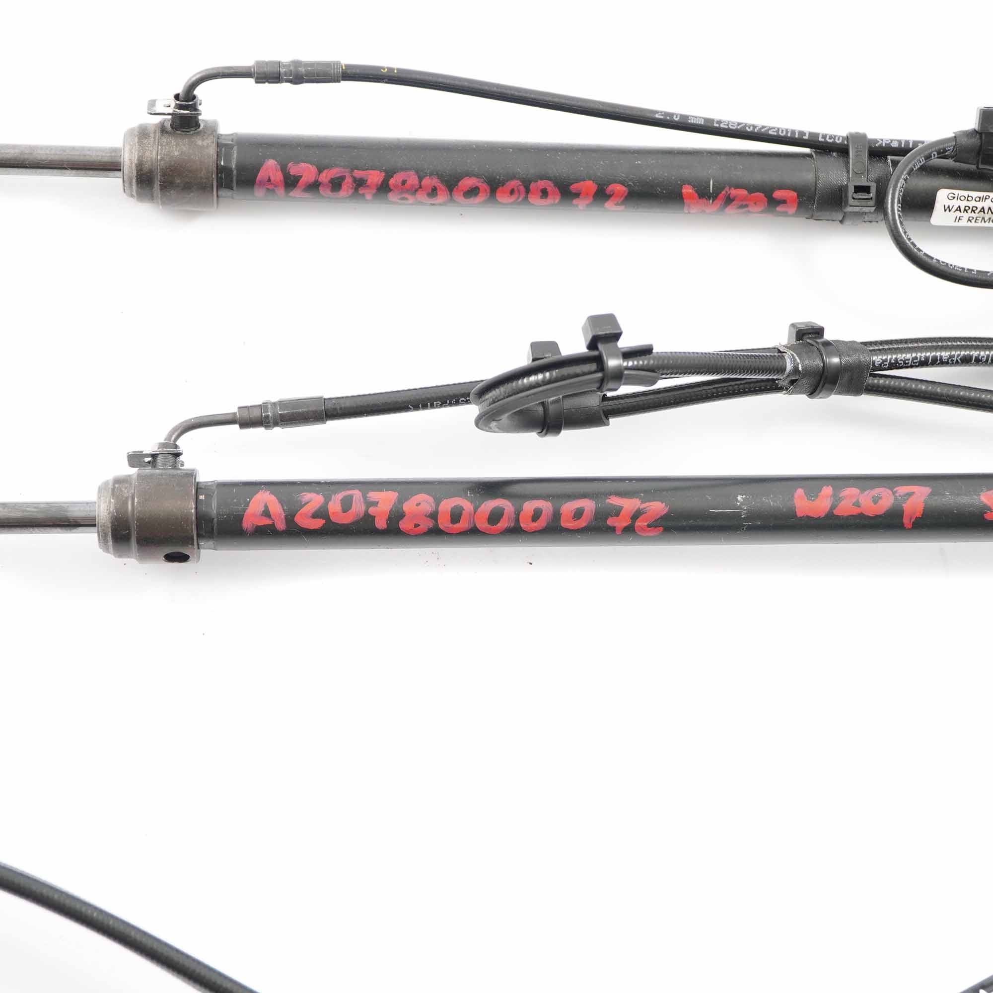 Folding Top Cylinder Mercedes A207 Cabrio Left Right Tension Struts A2078000072