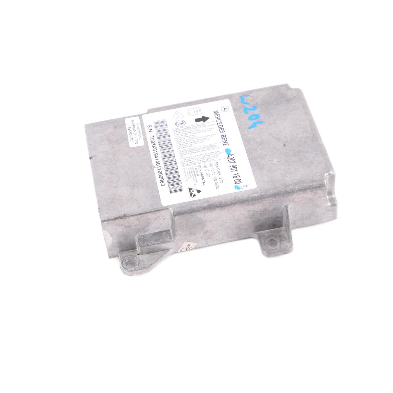 Mercedes W204 W207 Steuergerät ECU Sensor Modul Air SRS Bag A2079011800