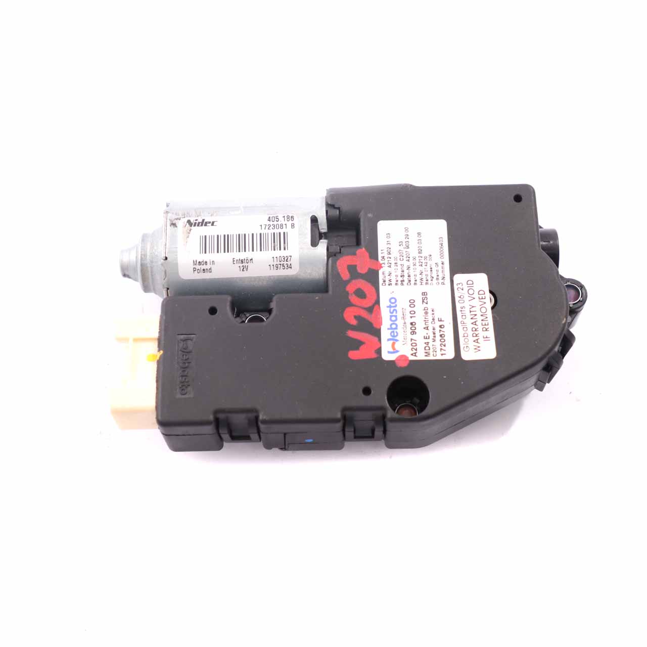 Schiebe dach antrieb Mercedes W204 W207 W212 motor Antriebs einheit A2079061000