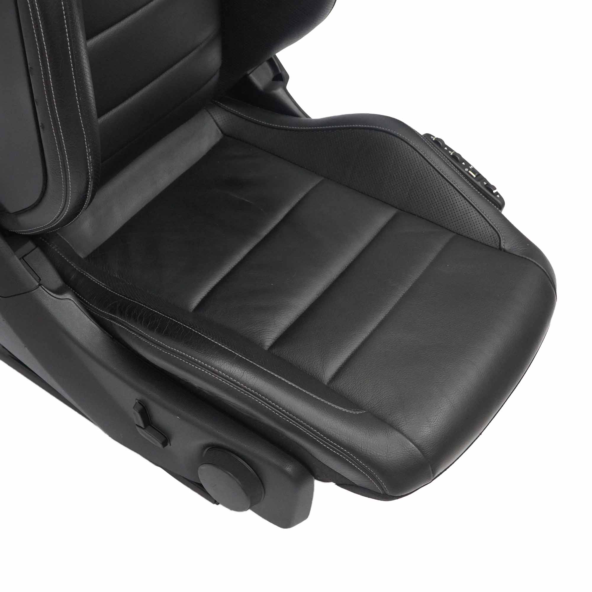 Vorder sitz Mercedes C204 C207 A207 Leder Schwarz Beheizt Elektrisch Rechts