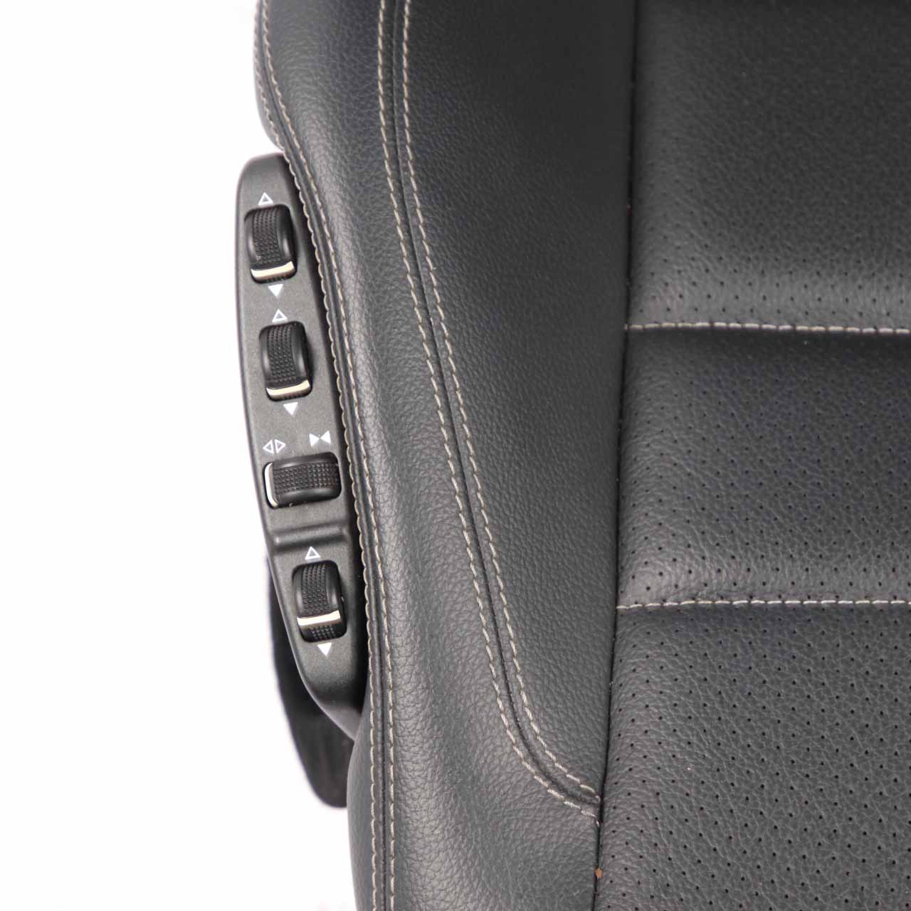 Vorder Sitz Mercedes W207 A207 Coupe Links Beheizt Leder Schwarz Multikontur