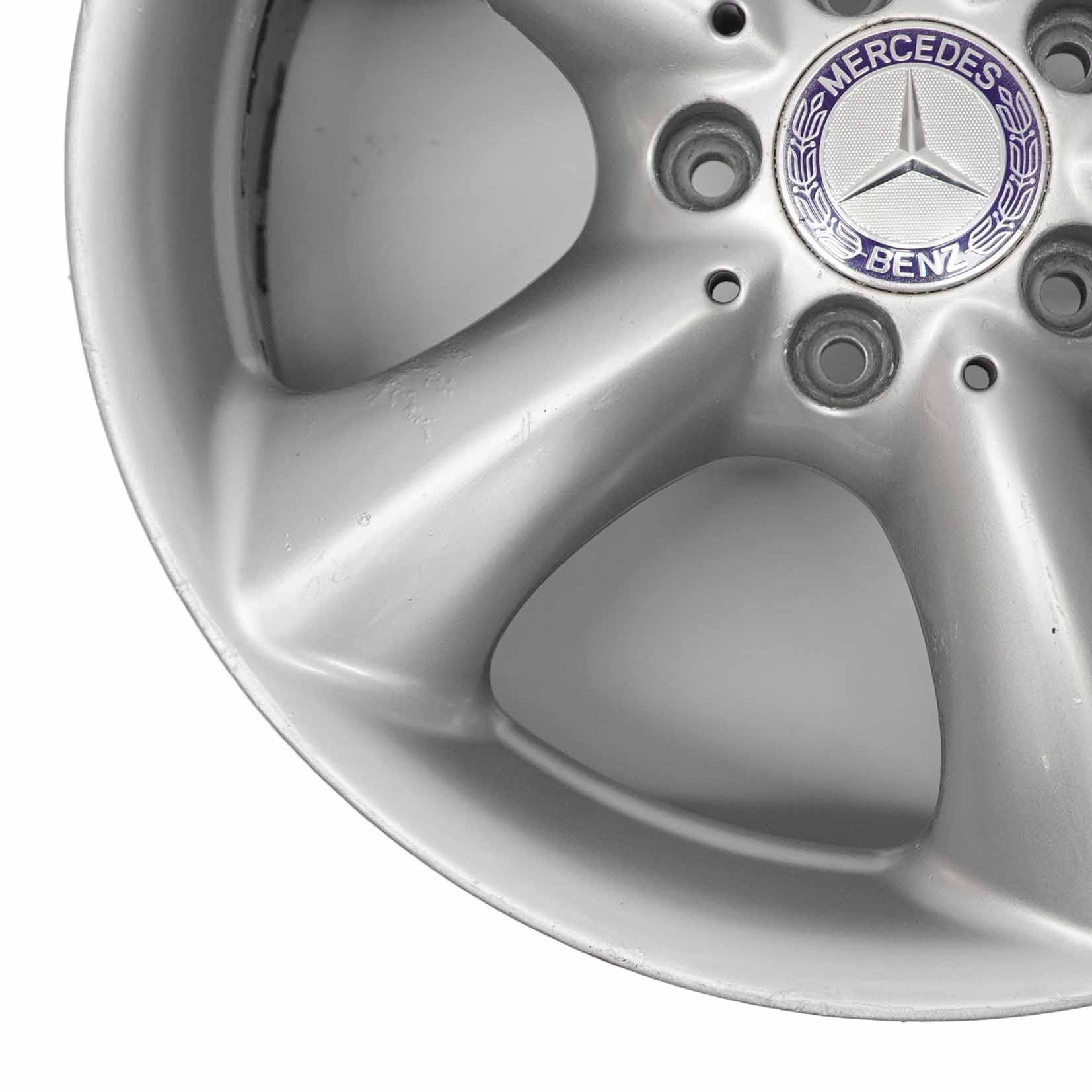 Mercedes W203 W209 Silberne Leichtmetall felge vorne 17" ET:36 7,5J A2094010502