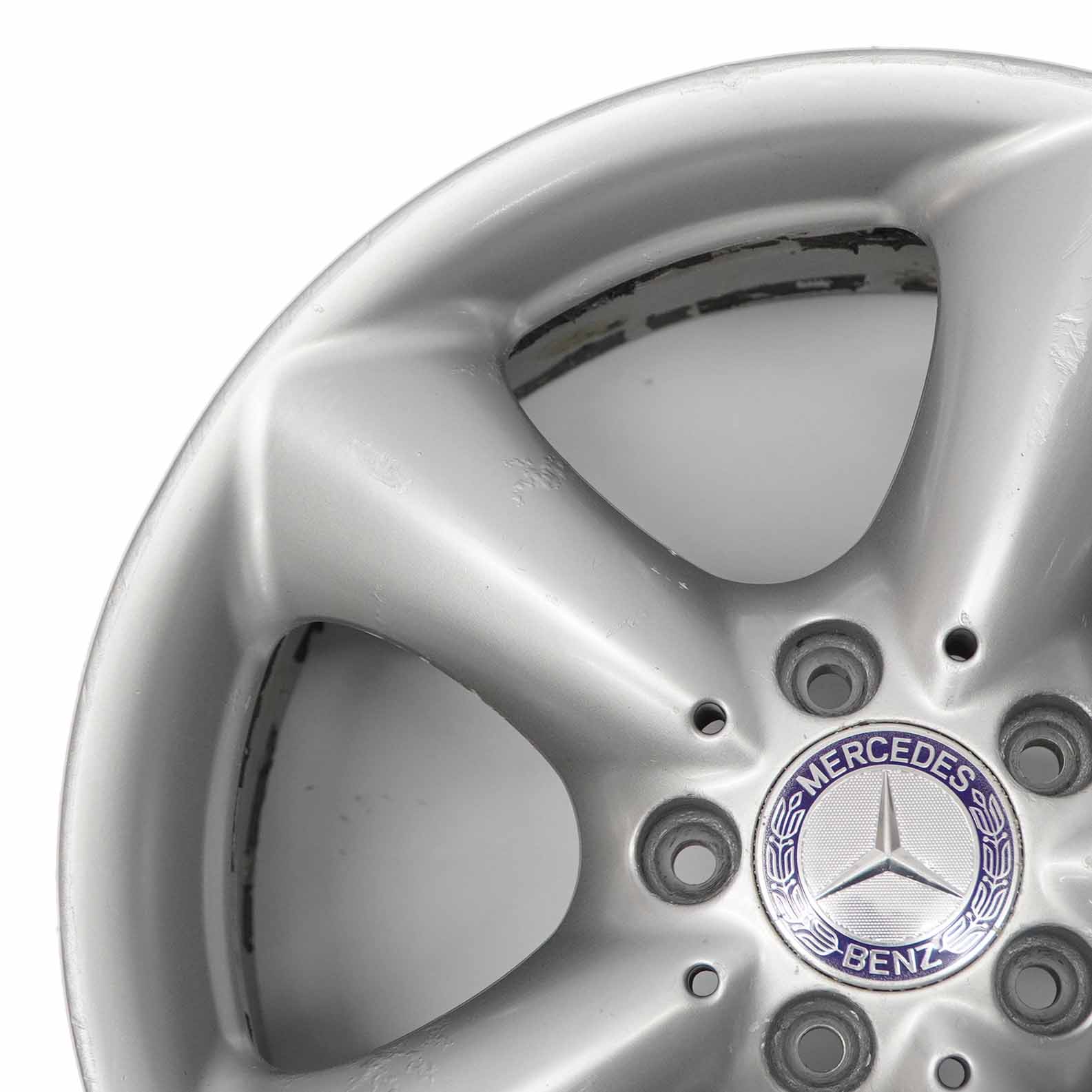 Mercedes W203 W209 Silberne Leichtmetall felge vorne 17" ET:36 7,5J A2094010502