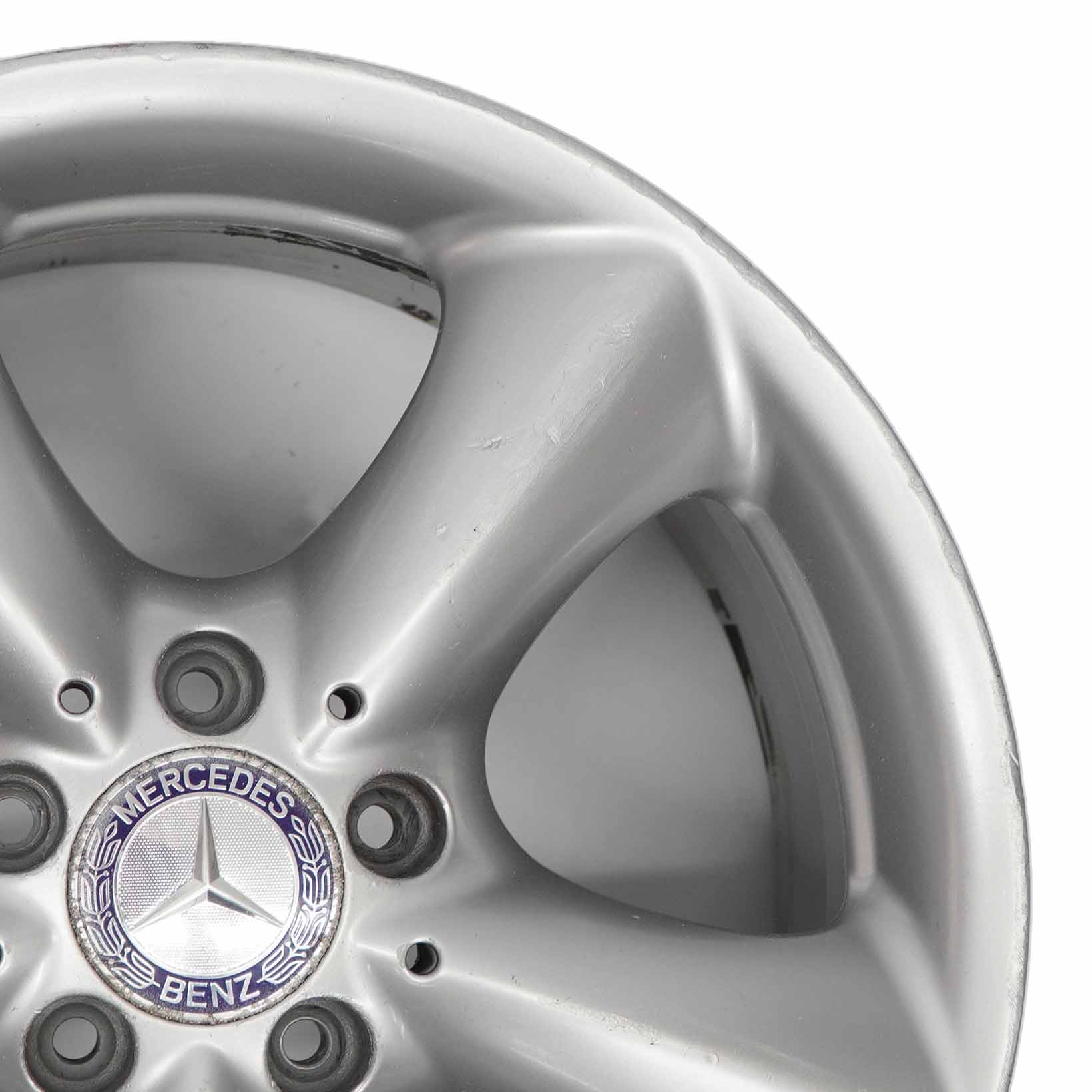 Mercedes CLK W209 Silberne Leichtmetall felge hinten 17" ET:30 7,5J A2094010602