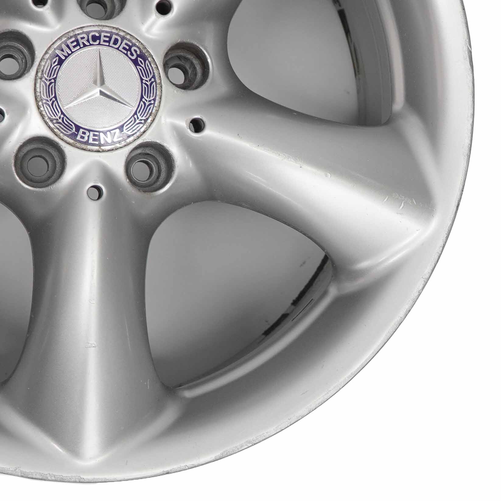 Mercedes CLK W209 Silberne Leichtmetall felge hinten 17" ET:30 7,5J A2094010602