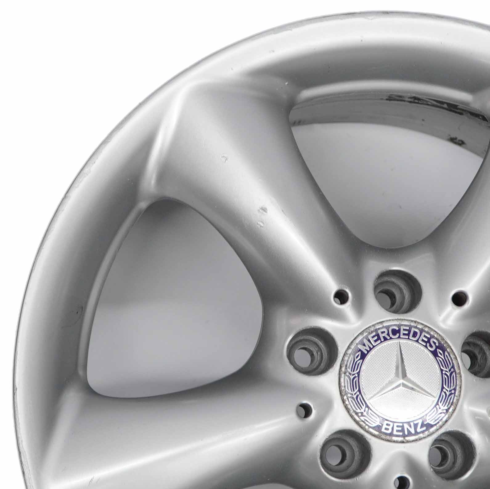 Mercedes CLK W209 Silberne Leichtmetall felge hinten 17" ET:30 7,5J A2094010602