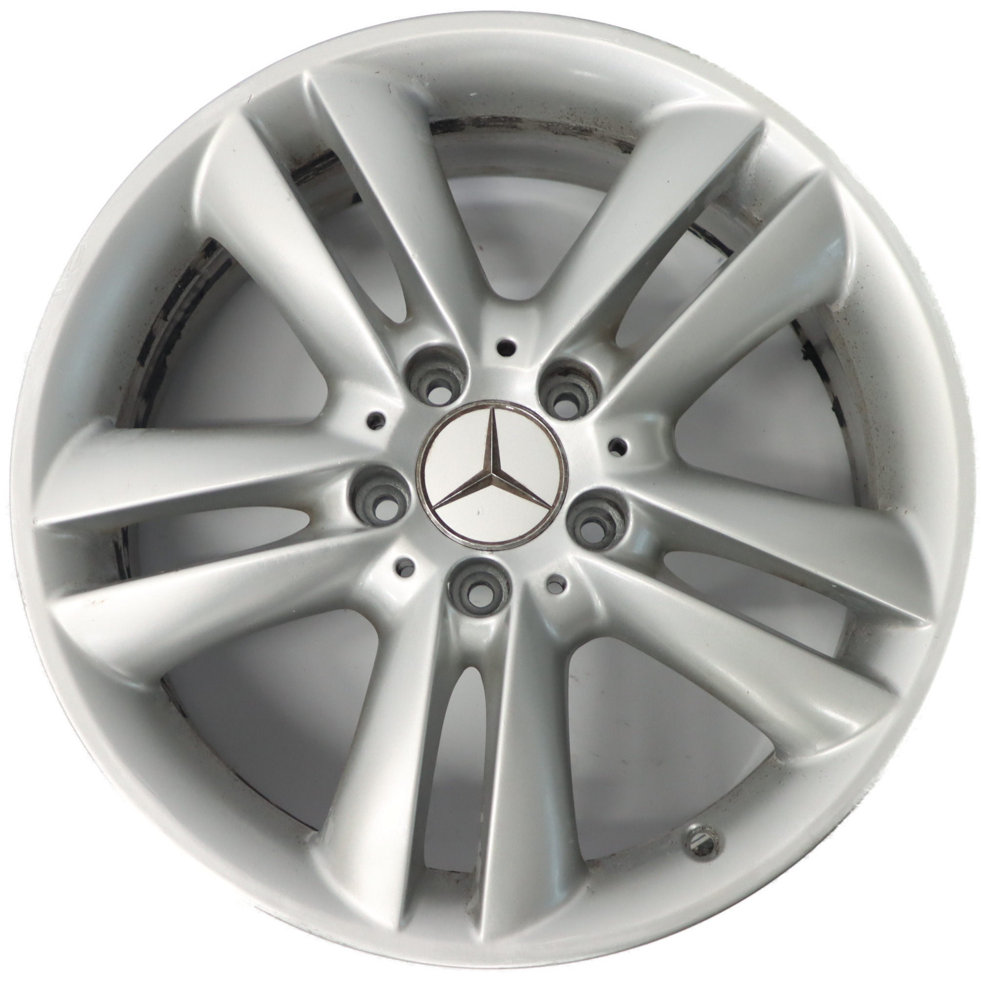 Mercedes C209 Silberne Leicht metall felge 17" 7.5J ET:36 A2094014102