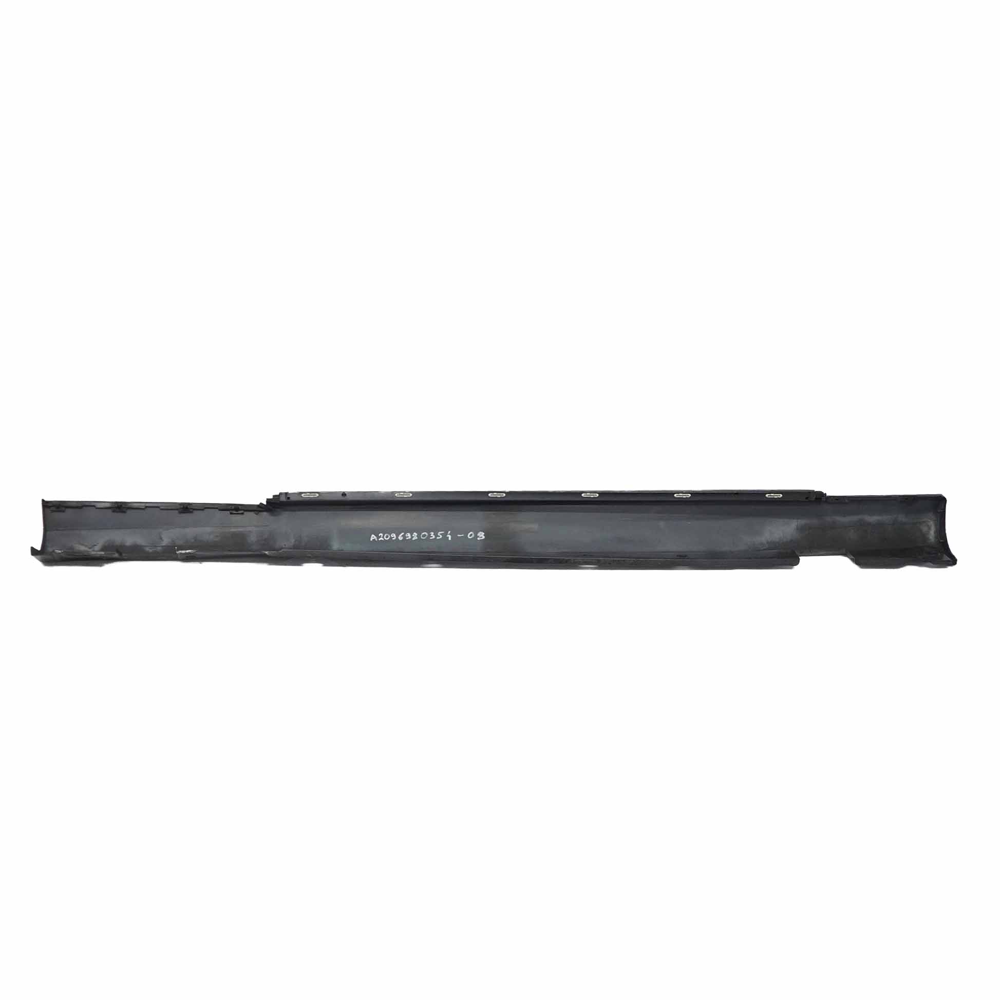 Mercedes CLK C209 Side Skirt Door Sill Cover Left N/S Obsidian Black - 197