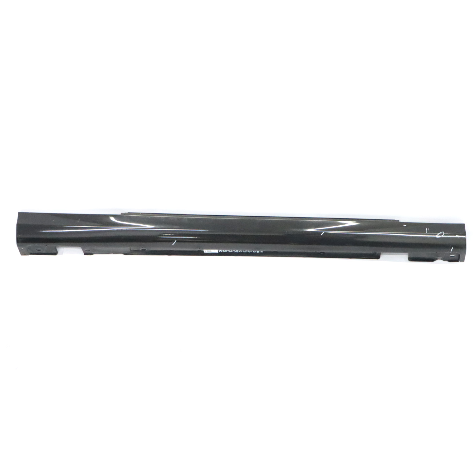 Mercedes CLK C209 Side Skirt Door Sill Cover Right O/S Obsidian Black - 197