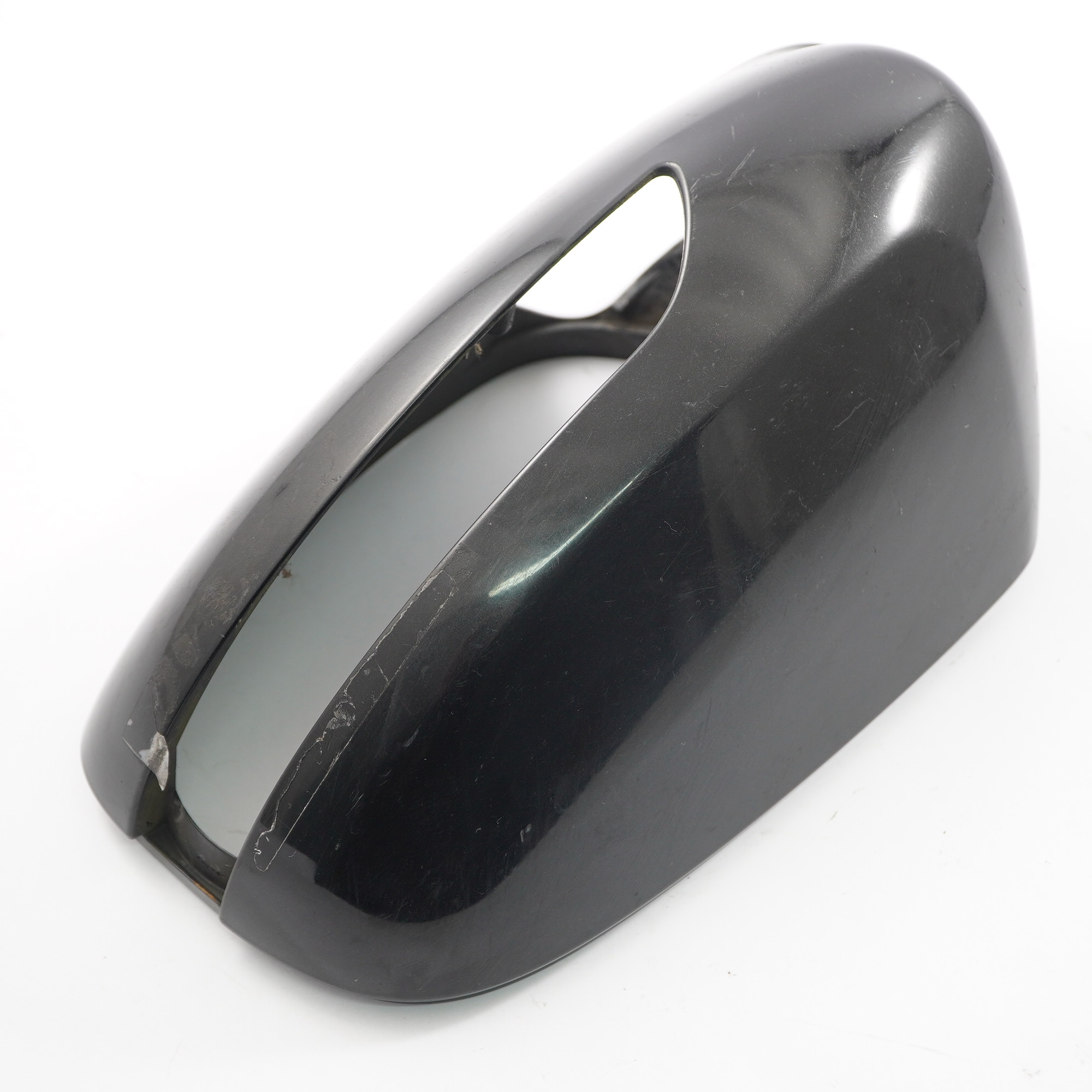 Mercedes W211 Wing Mirror Cap Cover Door Left N/S Housing Obsidian Black - 197