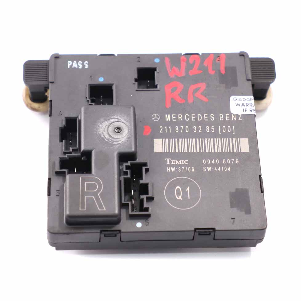 Mercedes W211 Tür modul hinten rechts Steuergerät ECU A2118703285