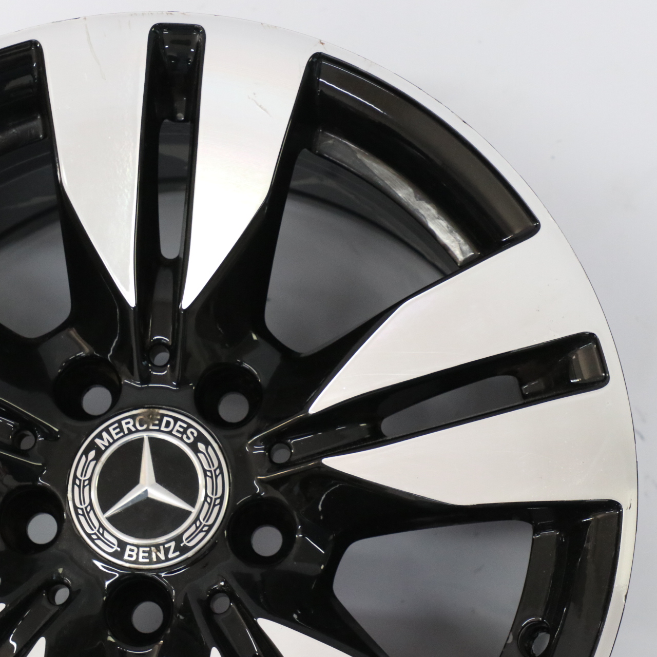 Mercedes W212 Schwarz Leicht metall felge 5-Doppel speiche 16" 8J A2124010202