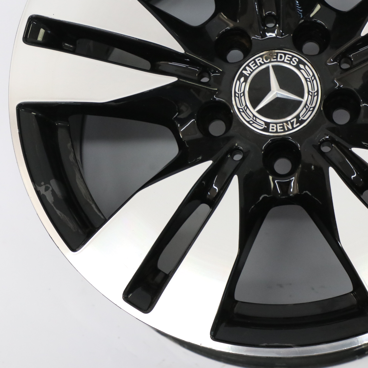 Mercedes W212 Schwarz Leicht metall felge 5-Doppel speiche 16" 8J A2124010202