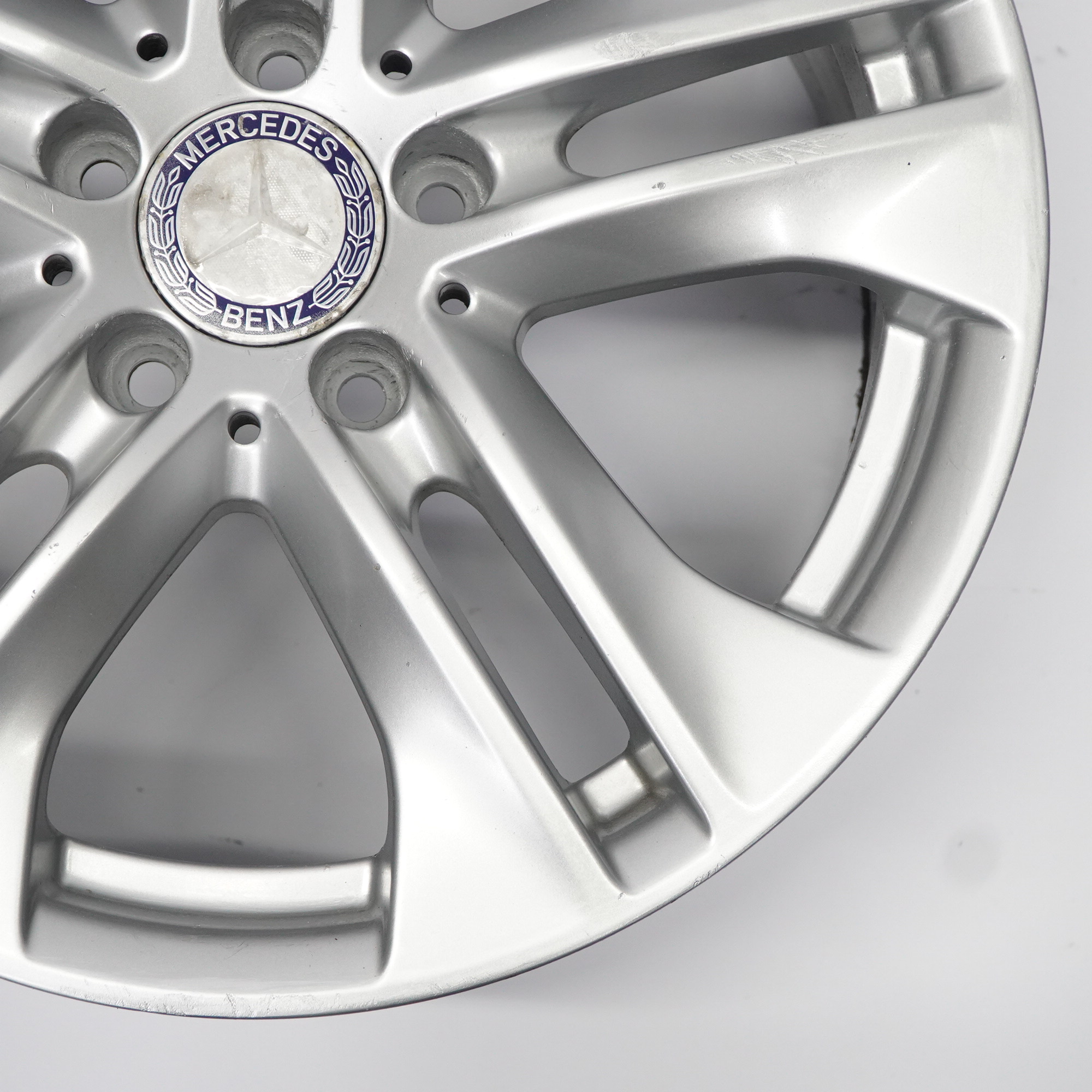 Mercedes W212 Silber Leichtmetallfelge 5-Doppelspeiche 17" ET:48 8J A2124010902