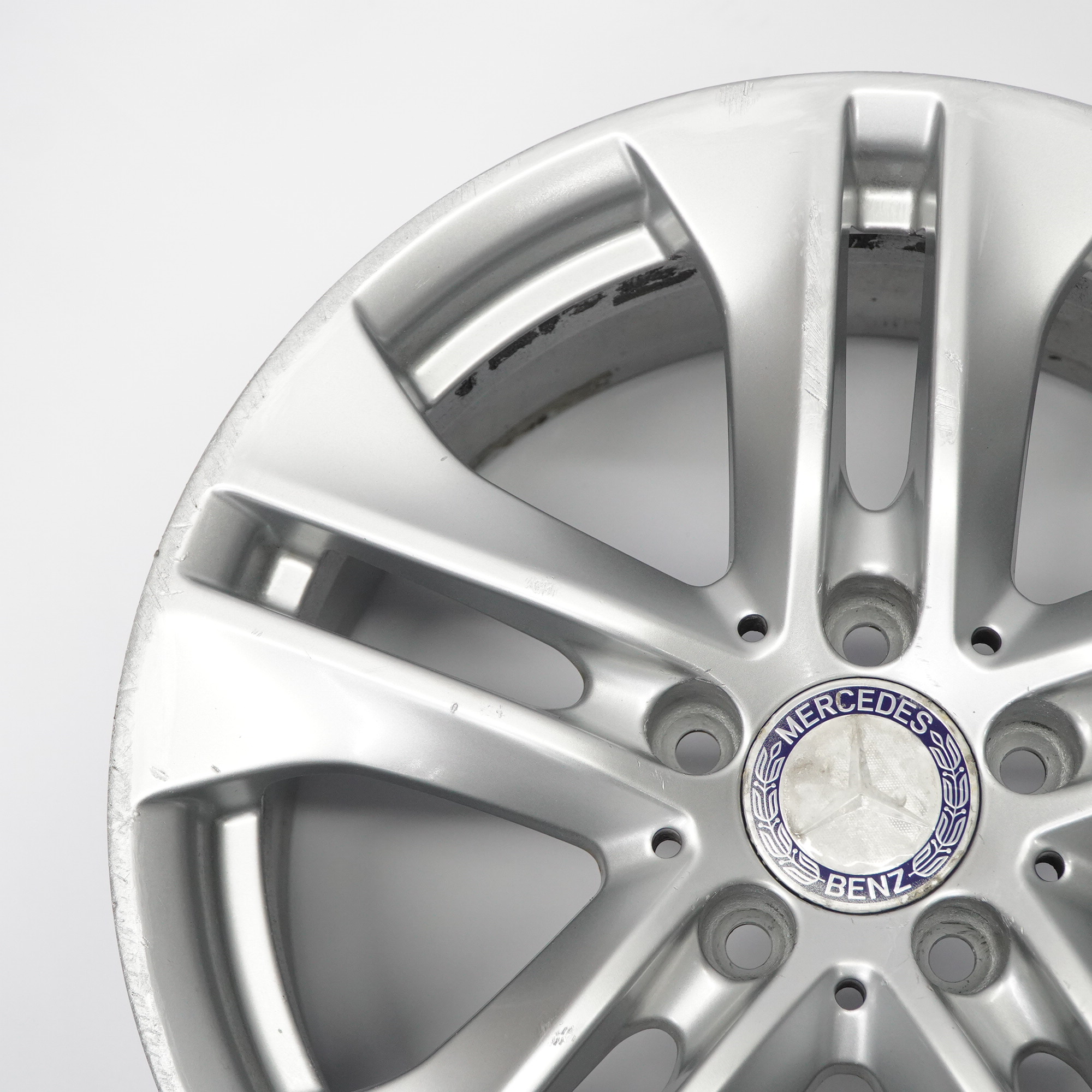 Mercedes W212 Silber Leichtmetallfelge 5-Doppelspeiche 17" ET:48 8J A2124010902