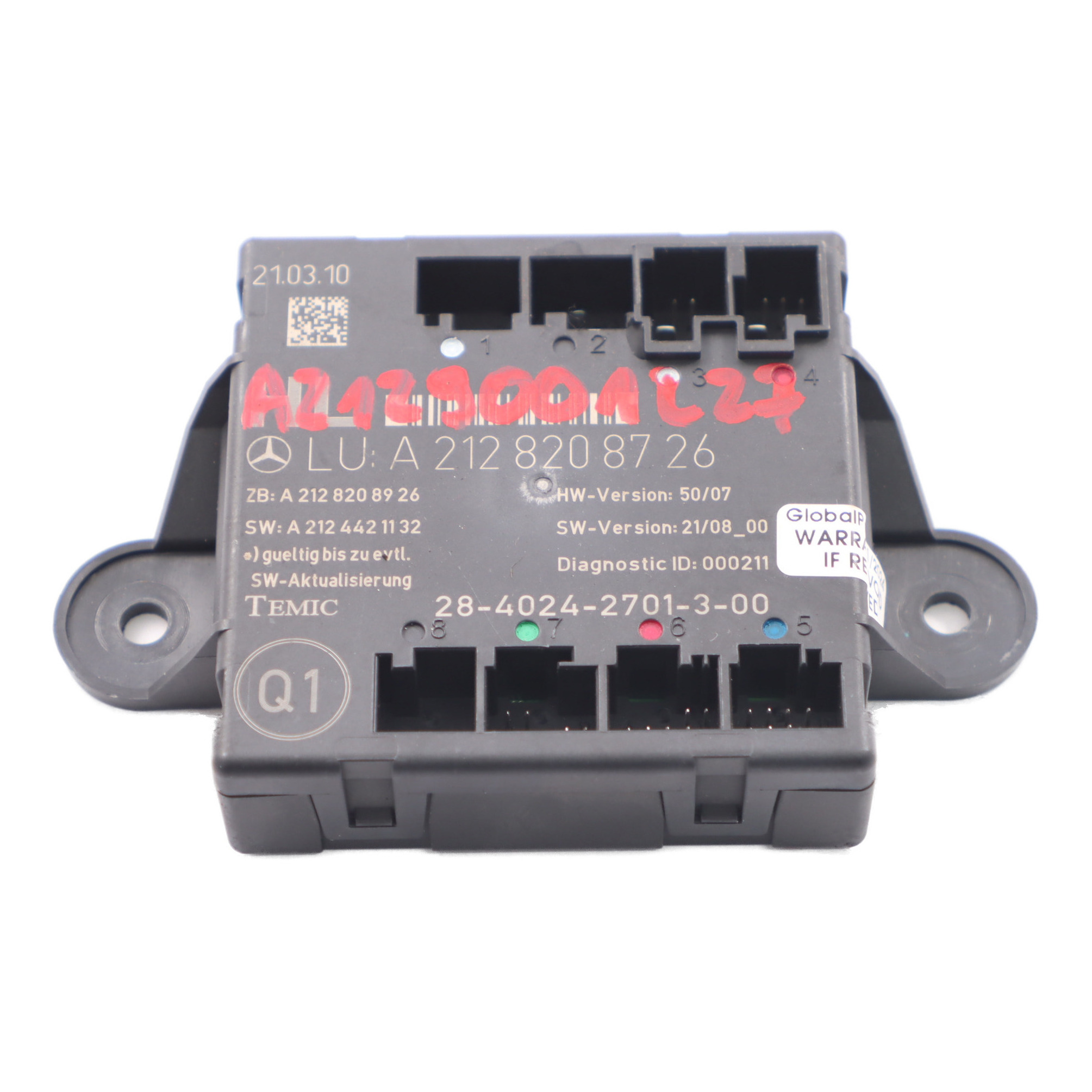 Mercedes W212 Tür modul hinten links Steuergerät ECU A2128208726