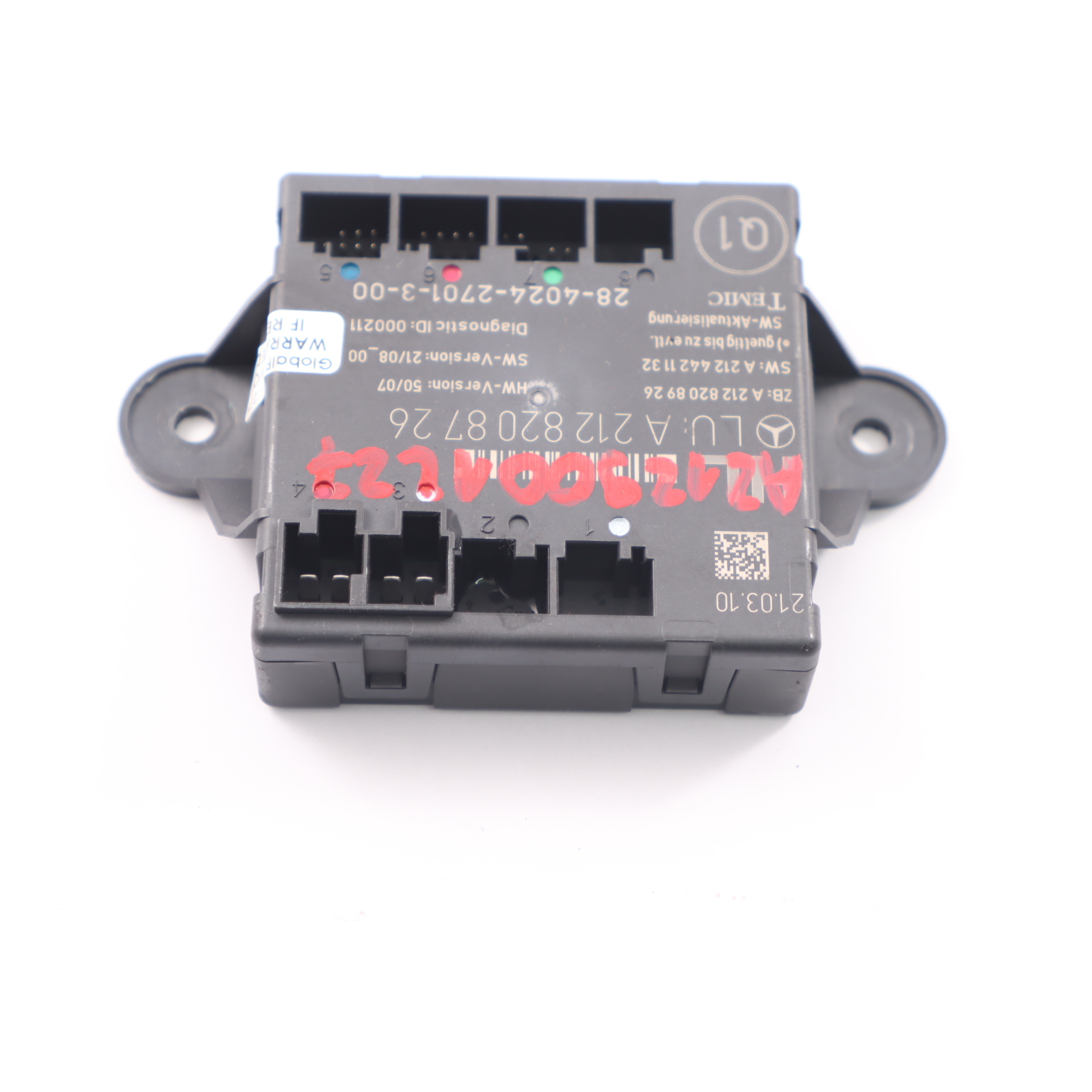 Mercedes W212 Tür modul hinten links Steuergerät ECU A2128208726