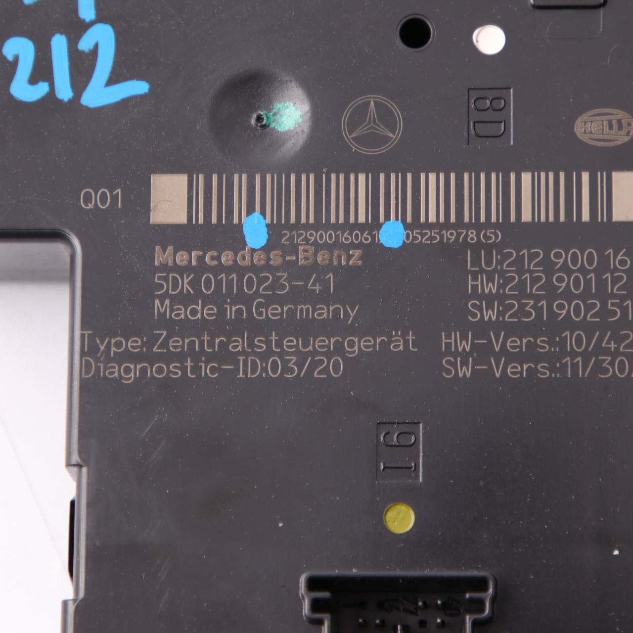 Mercedes S212 Sicherungskasten hinten Relais Elektrisches Modul SAM A2129001606