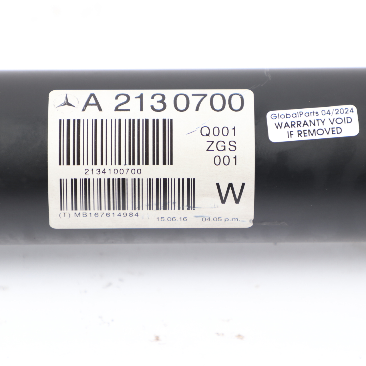 Mercedes W213 Propshaft Drive Shaft OM654 Manual Transmission A2134100700