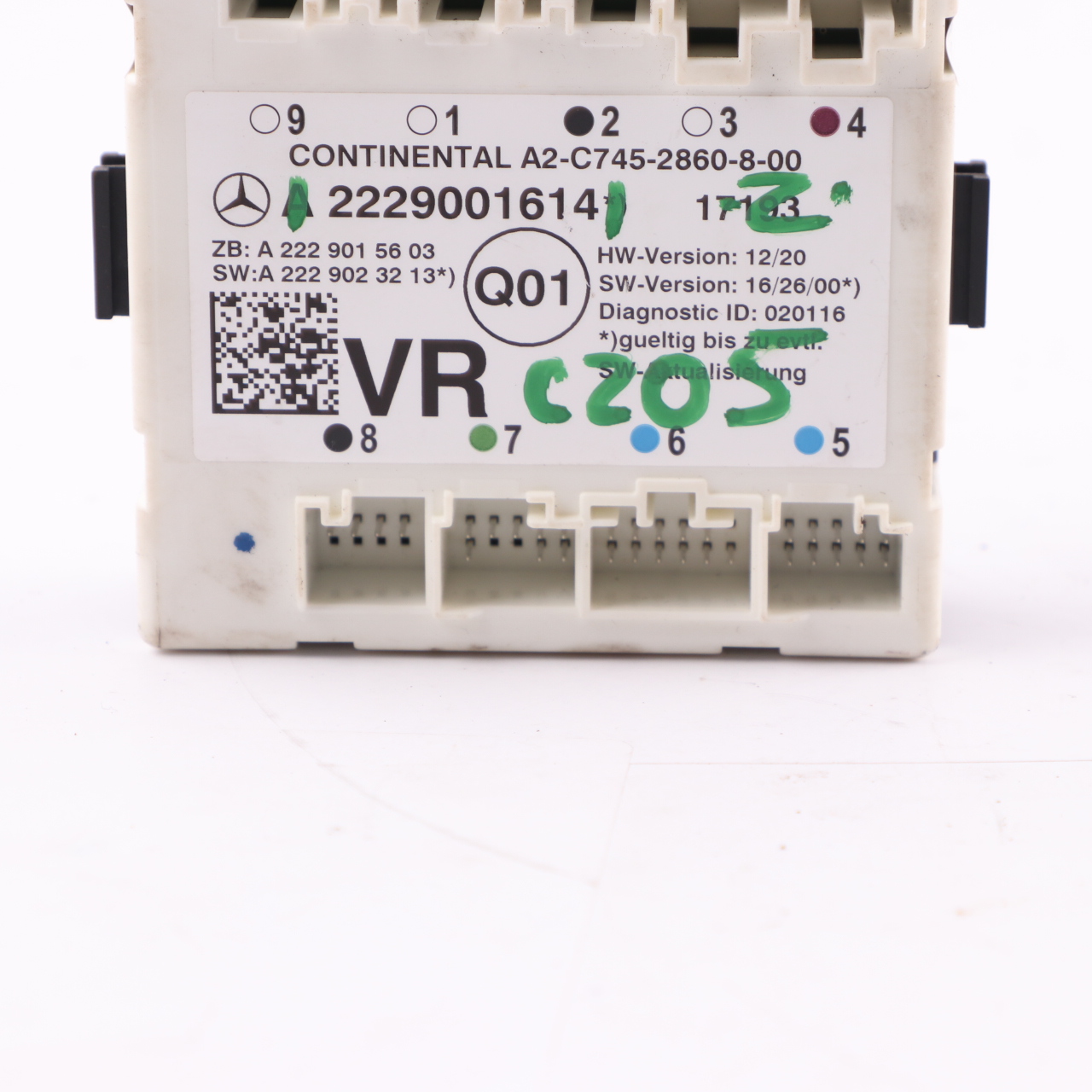 Modul Mercedes C205 Vordertür rechts Steuermodul Einheit A2229001614