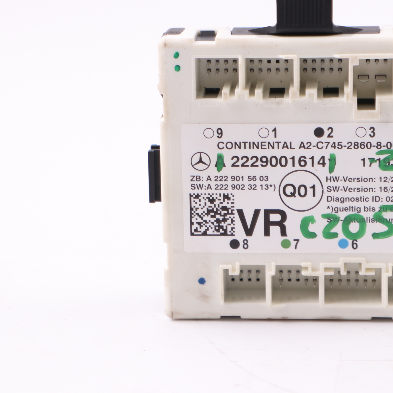 Modul Mercedes C205 Vordertür rechts Steuermodul Einheit A2229001614