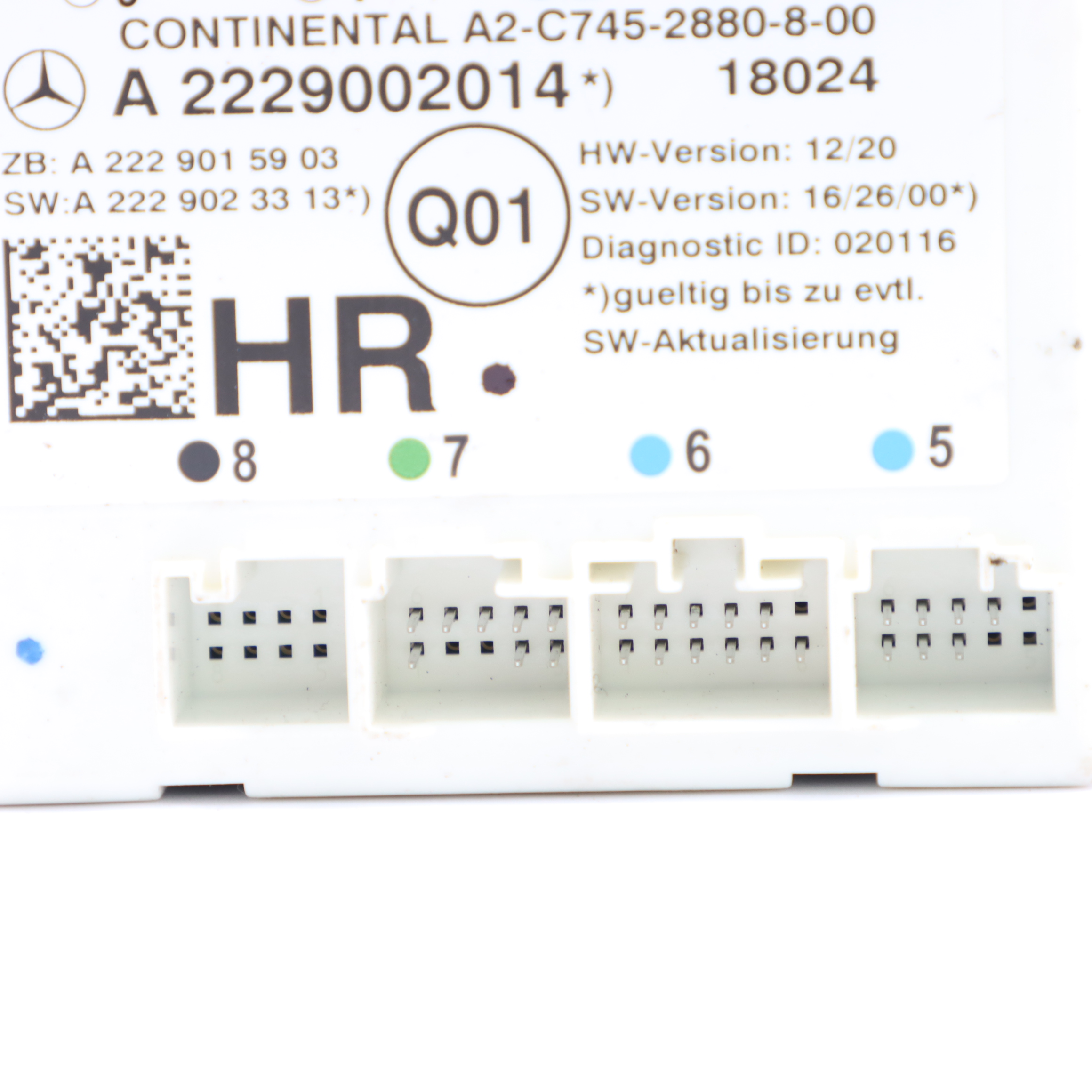 Mercedes X253 Türmodul hinten rechts Steuergerät A2229002014