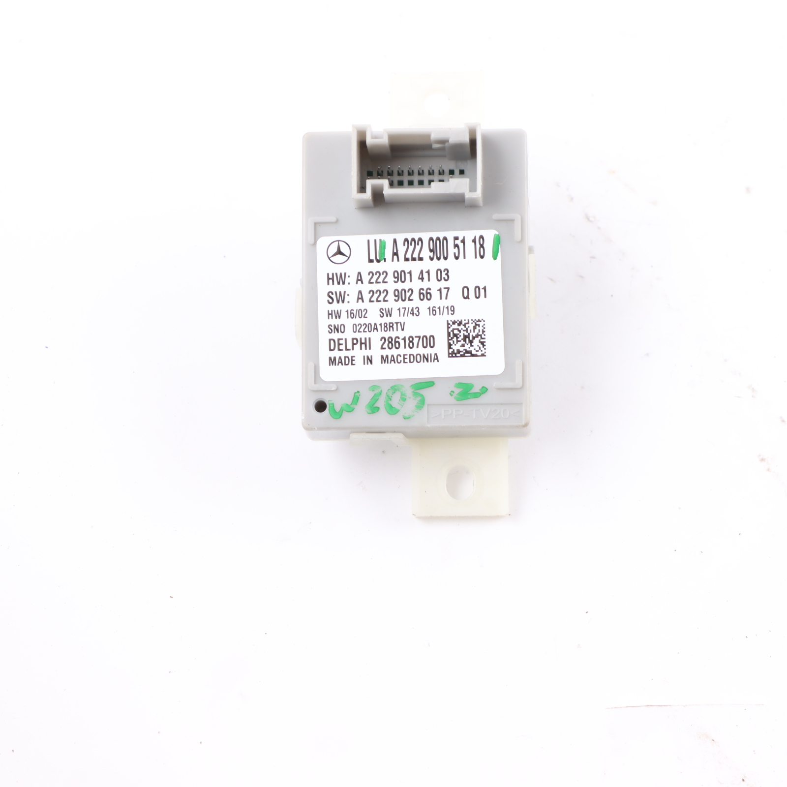 Mercedes W205 Ambient Color Light Modul ECU A2229005118