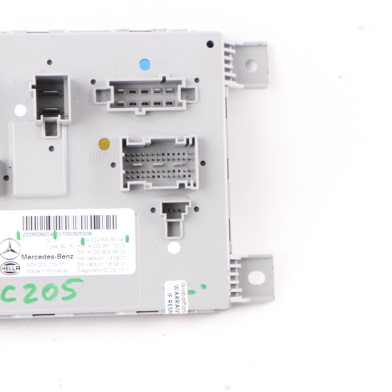 Mercedes S205 C205 SAM Modul hintere Komfort Steuergerät ECU A2229006014