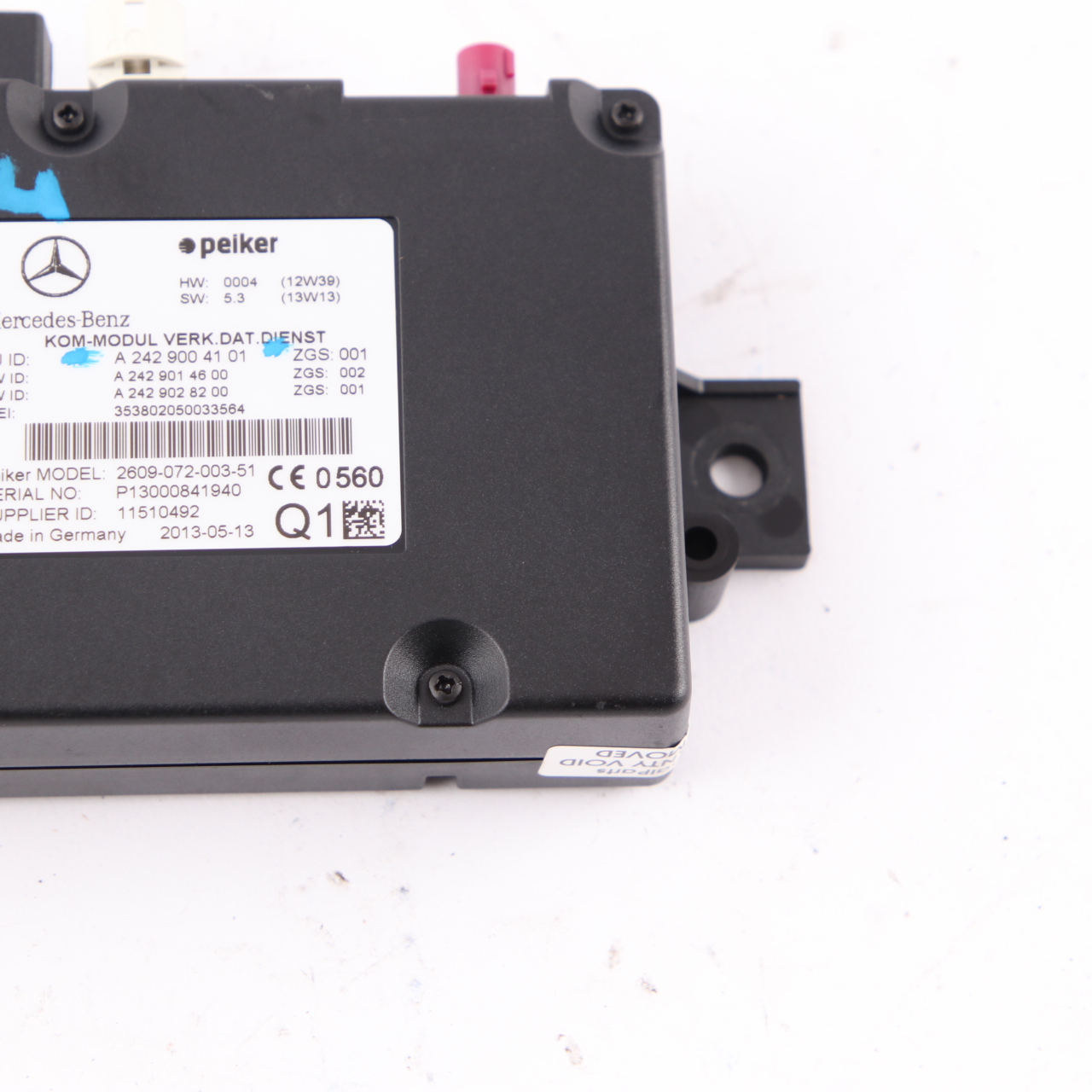 Mercedes W204 W212 Telefonsteuergerät Modul ECU A2429004101