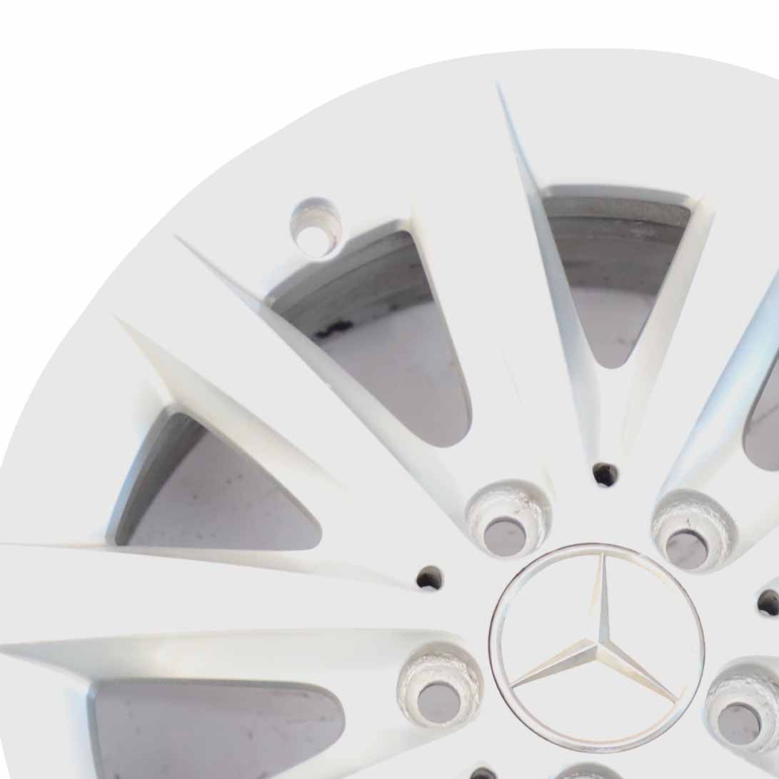 Mercedes W176 W246 Silber 10-Spoke Alufelge Alu Felge 16" ET:58 6,5J A2464010202